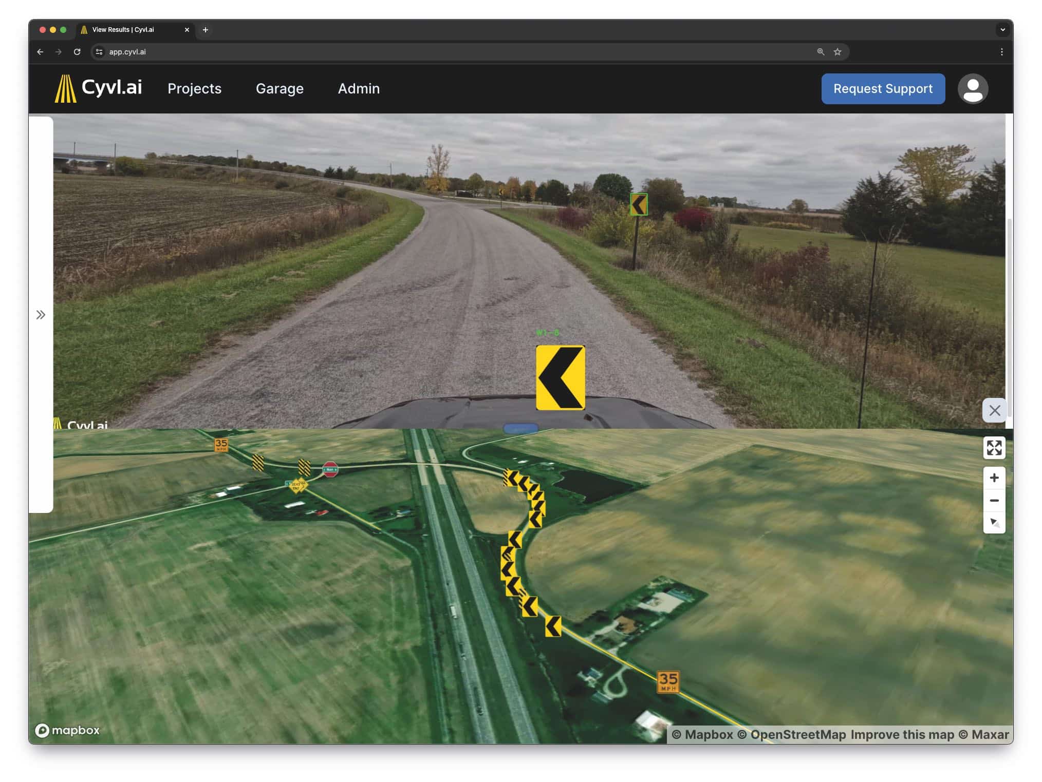 CivilTech Solutions’ Artificial Intelligence services and products could help to increase the longevity of Australia’s road network through ‘preventative maintenance’.Image: Cyvl.ai.