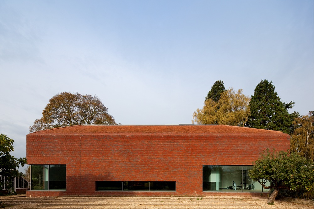 Indoor Swimming Pool, Buckinghamshire By Paul+O Architects, Chalfont Saint Giles, United Kingdom  , featuring Vitrocsa glass windows