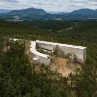 the building has a concrete construction