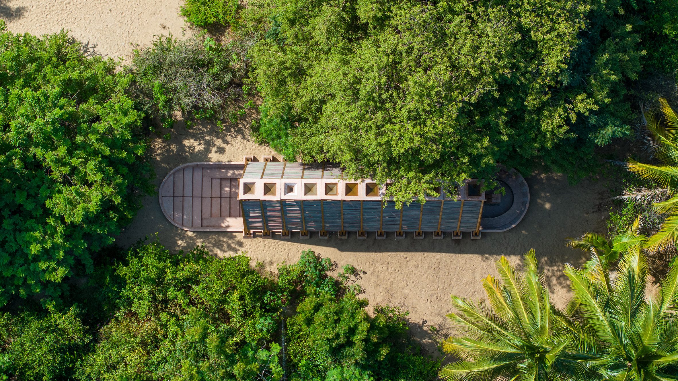 CCA Casa Wabi pavilion from above