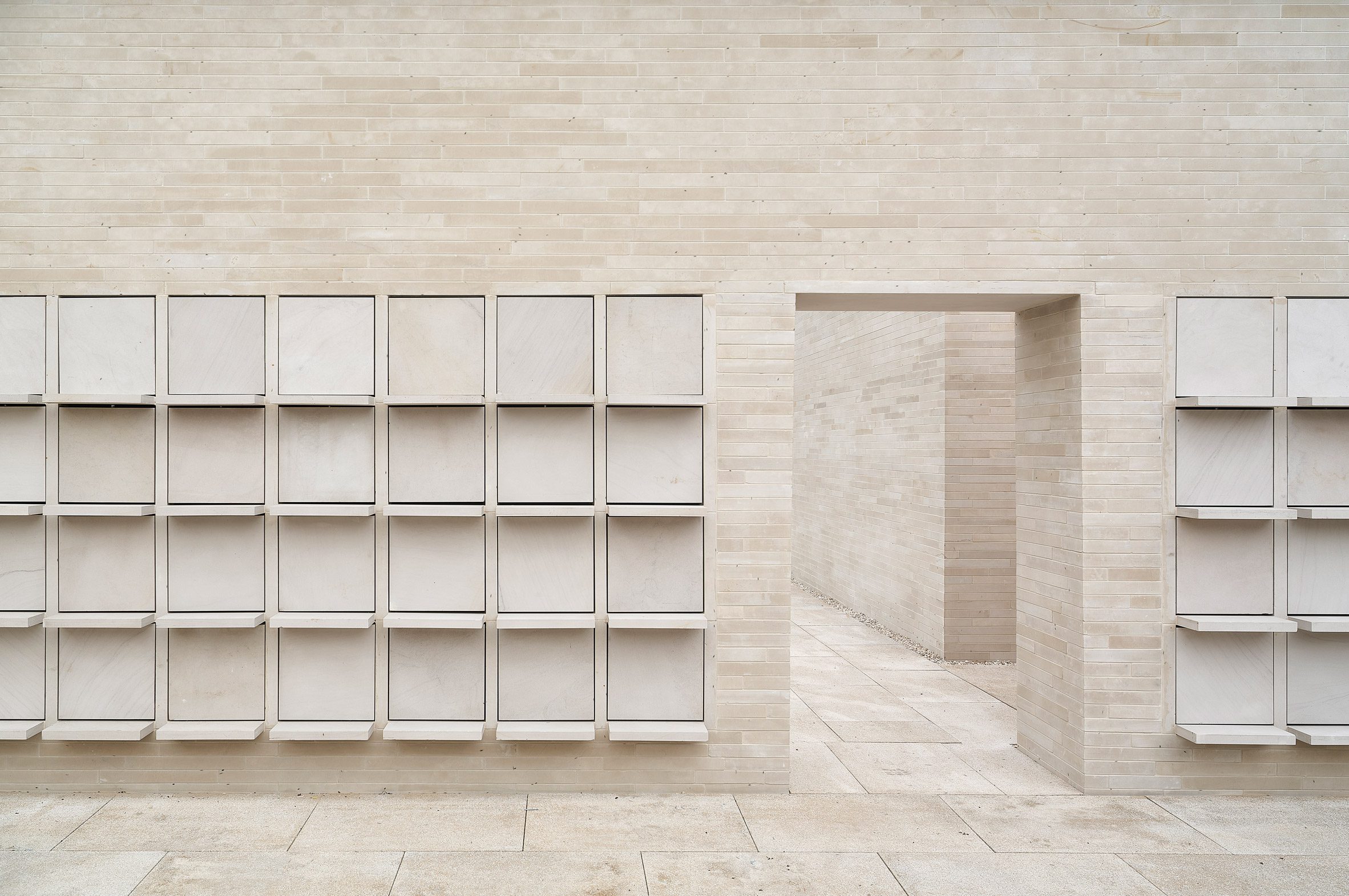 Niches found at columbarium by BDR Architekci