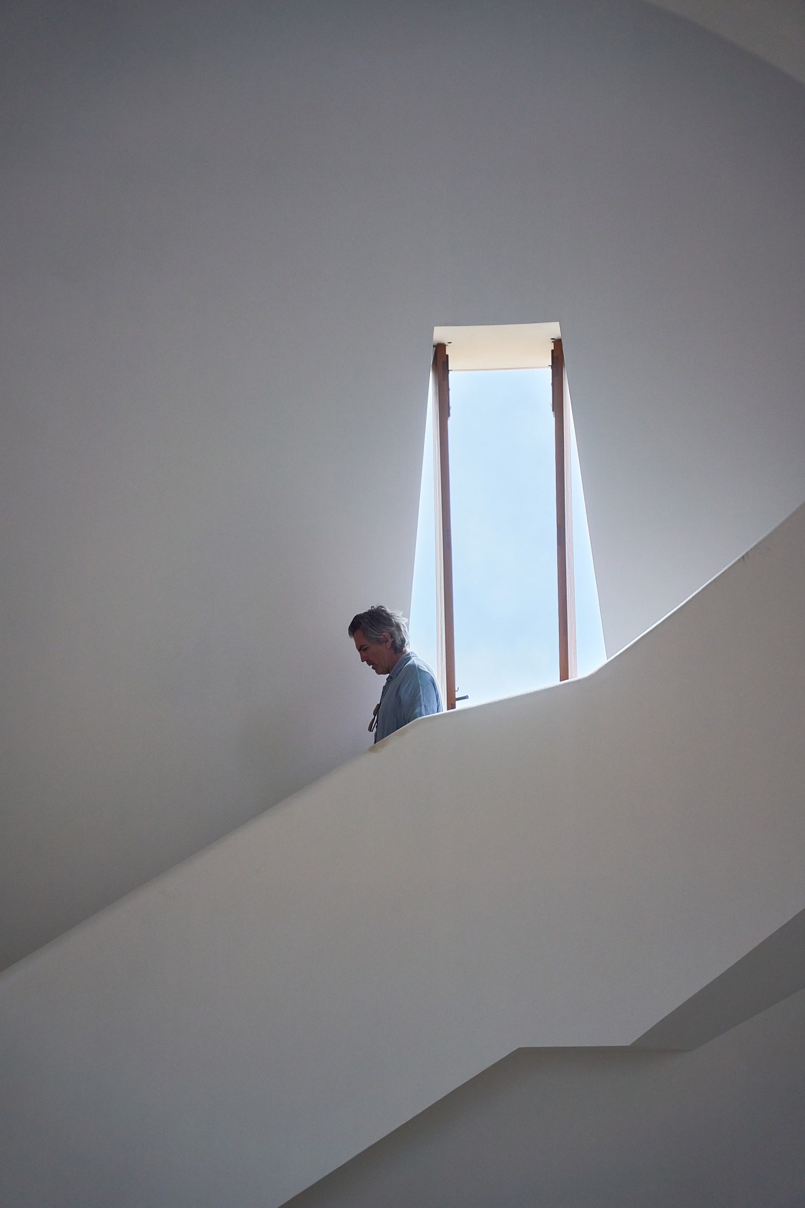 Windows overlooking sea in El Faro lighthouse Mexico