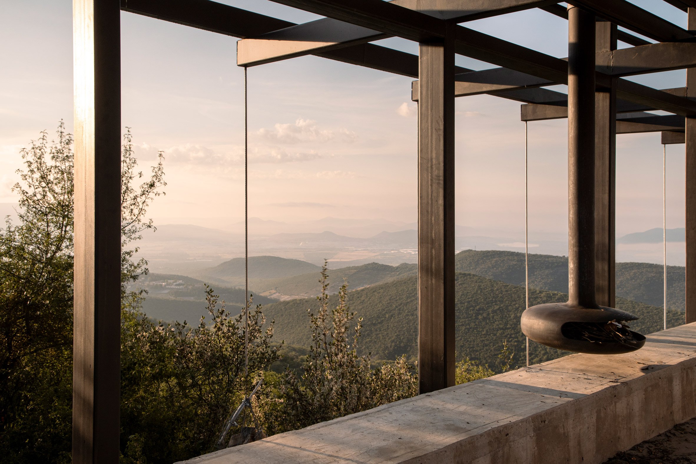 Hillside structure by Emiliano Domínguez and Santiago Martínez