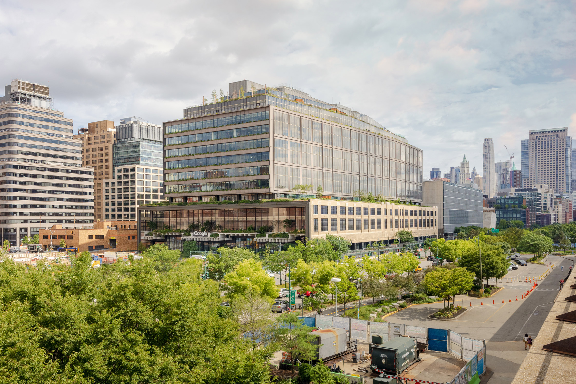 An adapted rail station in NYC