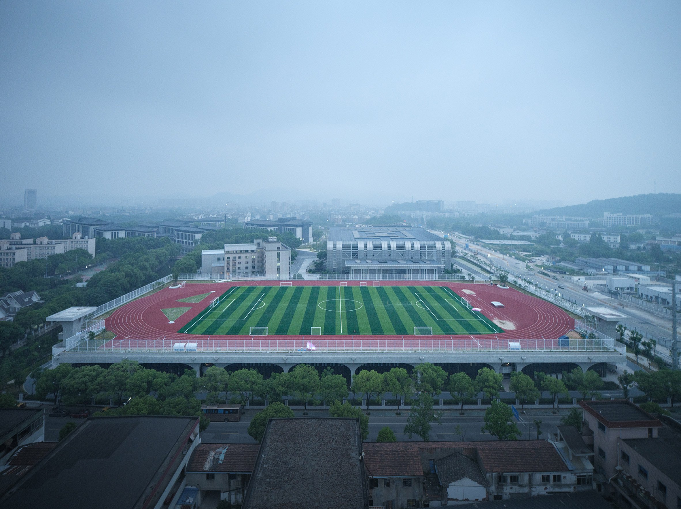 Elevated sports field