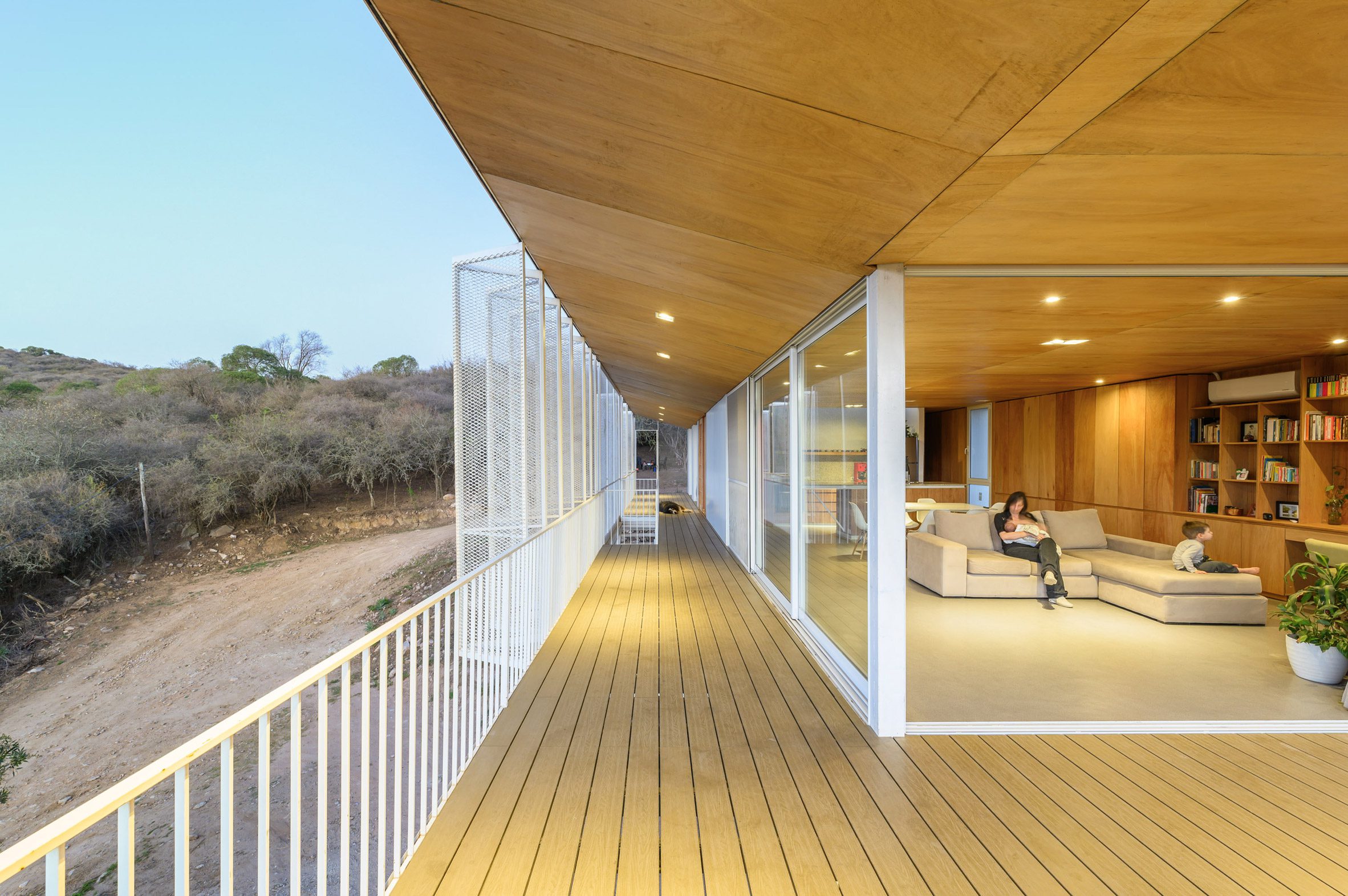 A porch that opens into a home