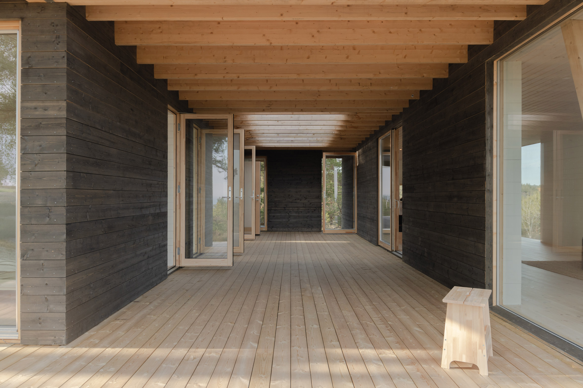 Atrium of Norwegian holiday home