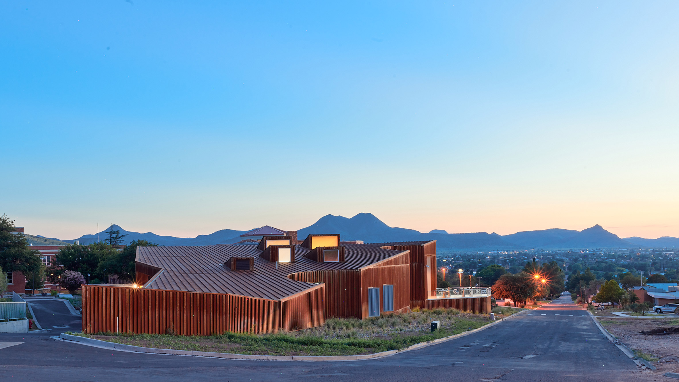 Museum of the Big Bend at night