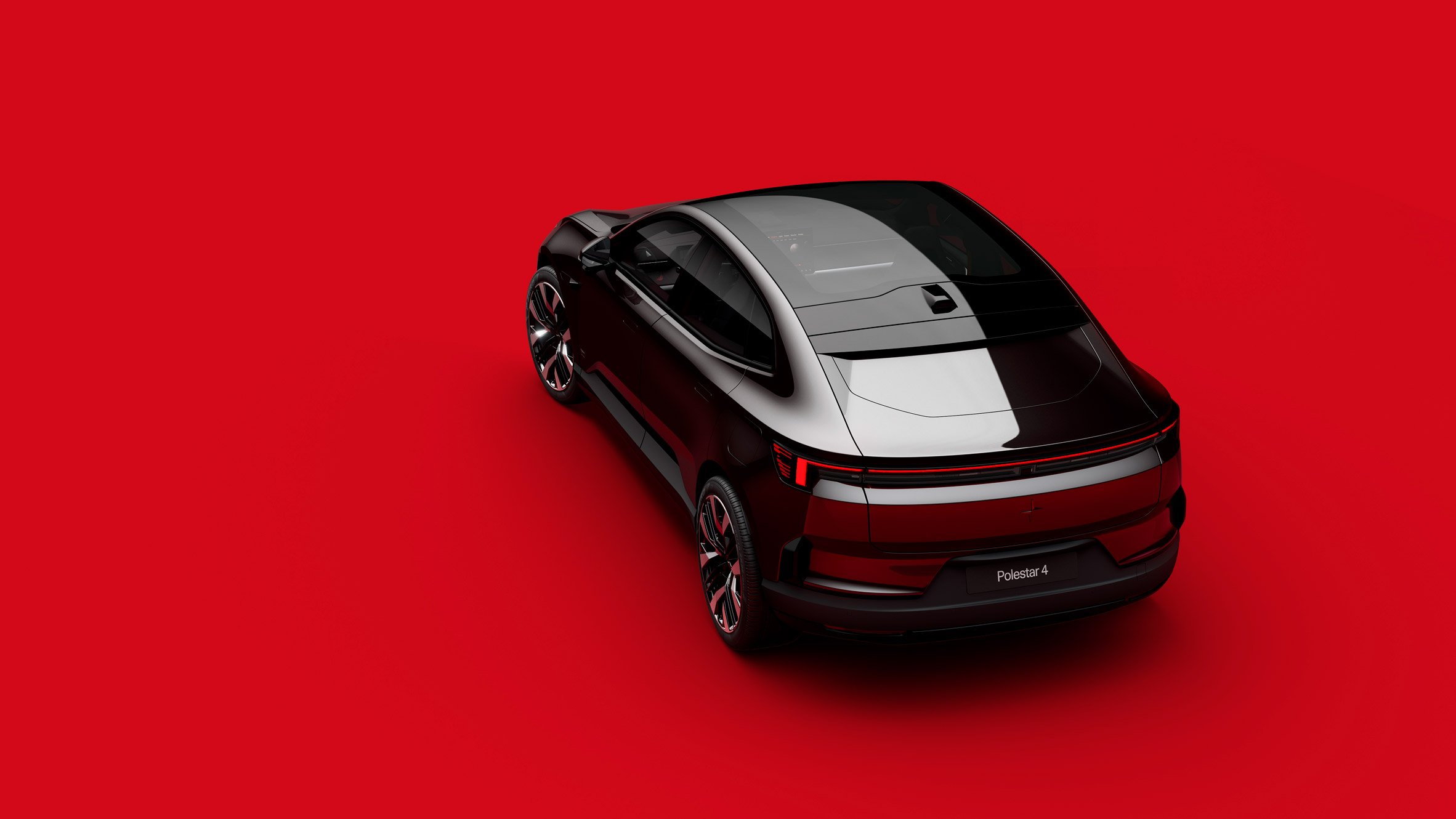Polestar 4 car from above