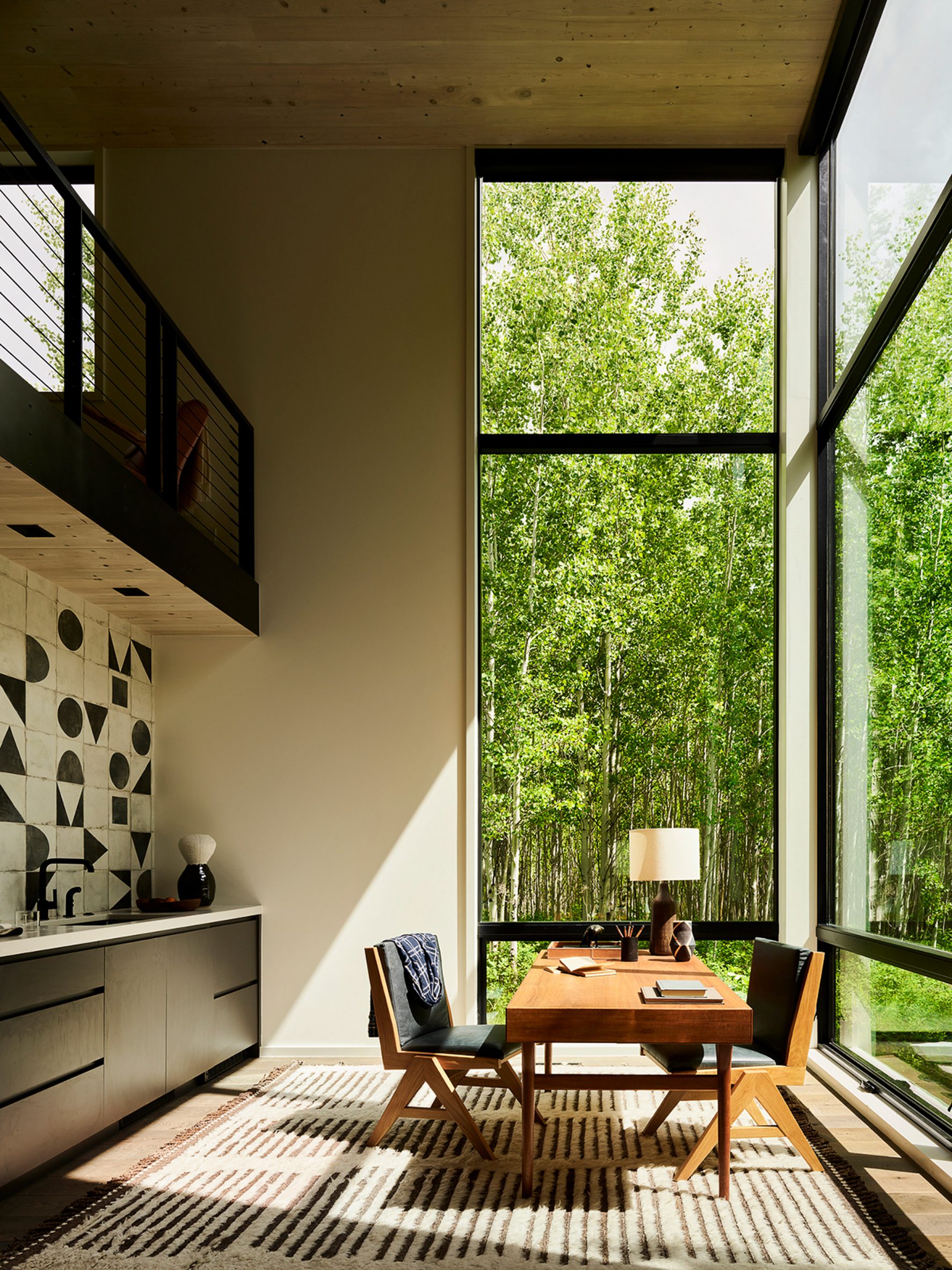 Room with tall windows