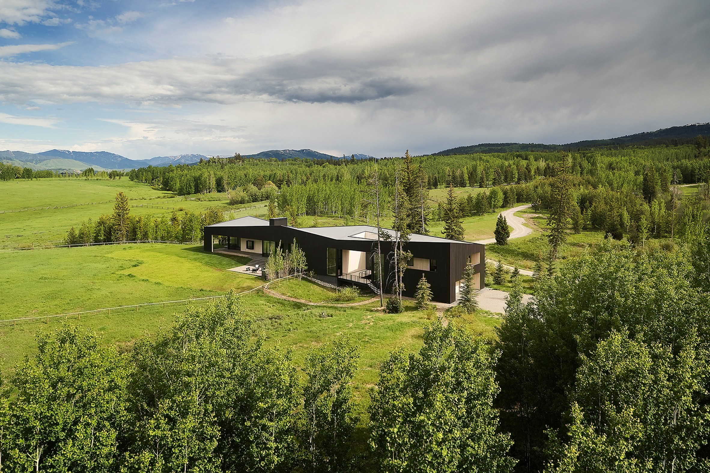 Mountain house in Wyoming