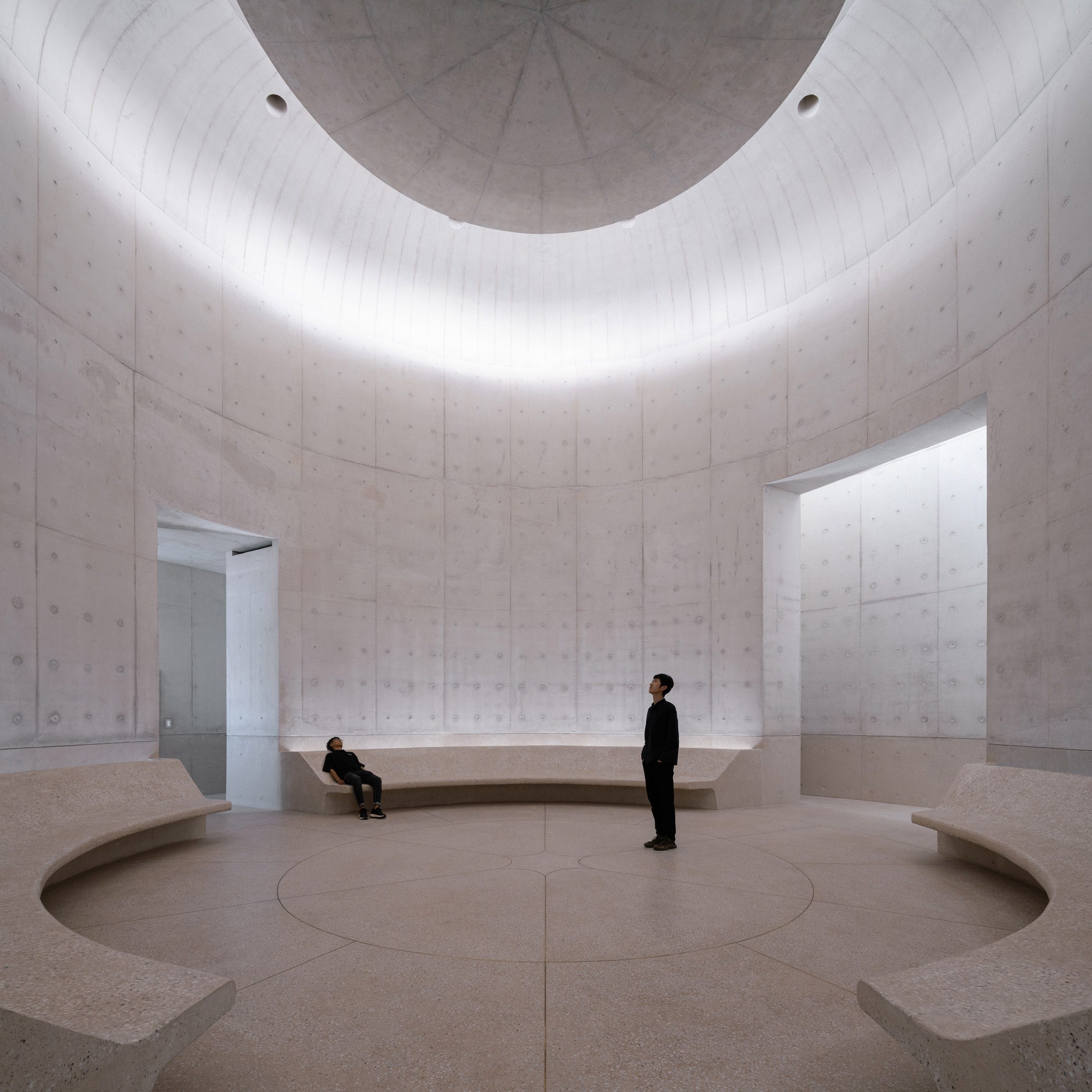 Lower level rotunda in The Chapel of Music in Aranya China