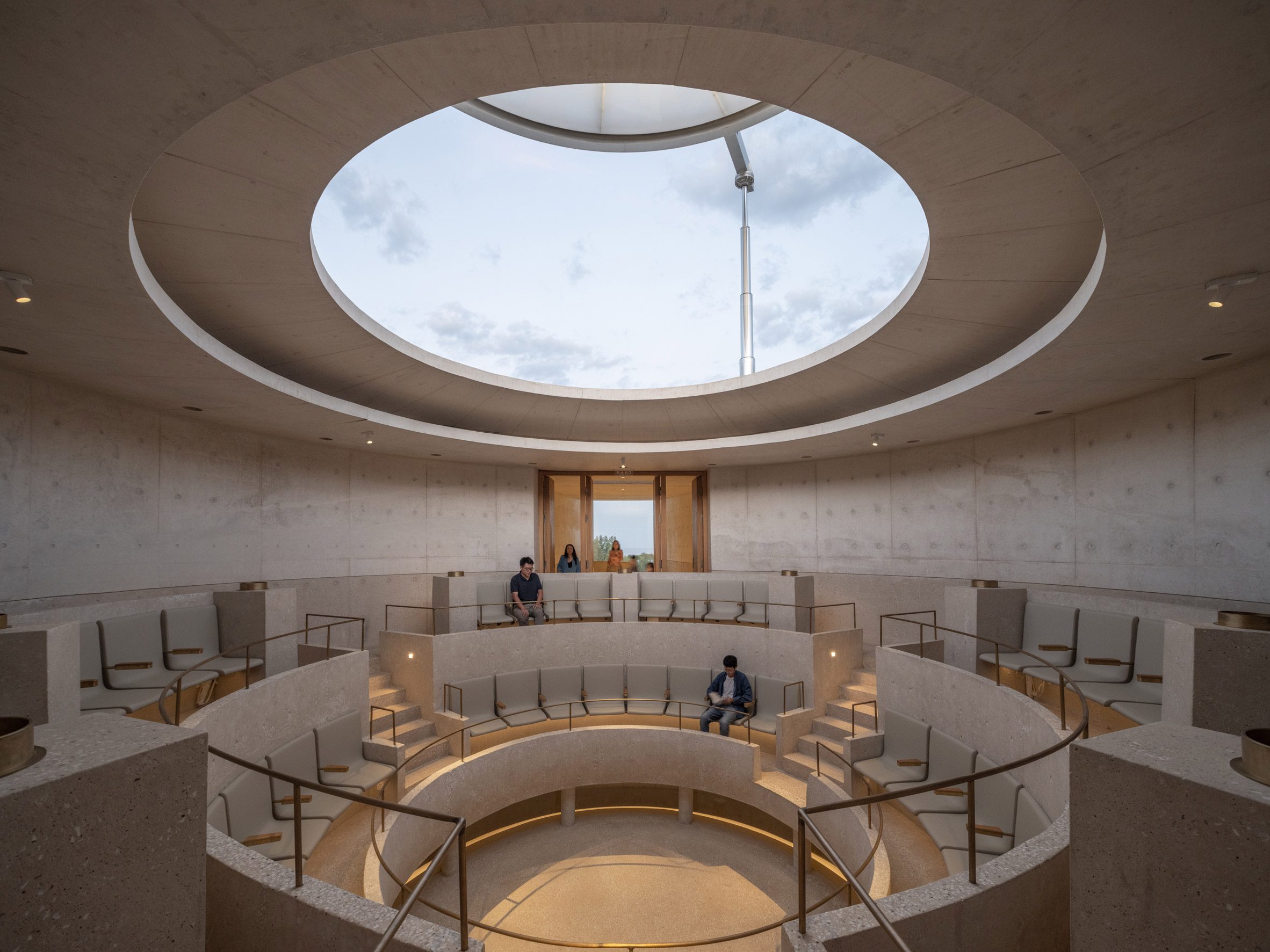 Upper level concert hall in The Chapel of Music in Aranya China