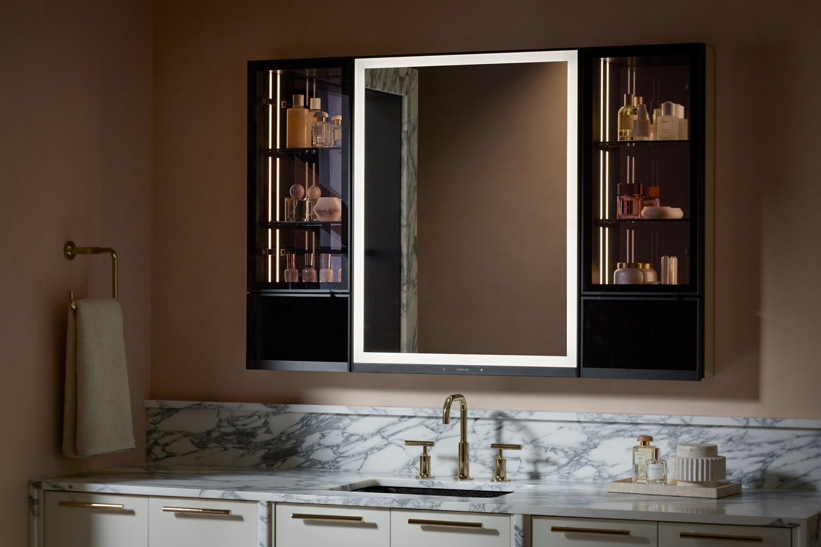 Image may contain Sink Sink Faucet Cabinet and Furniture