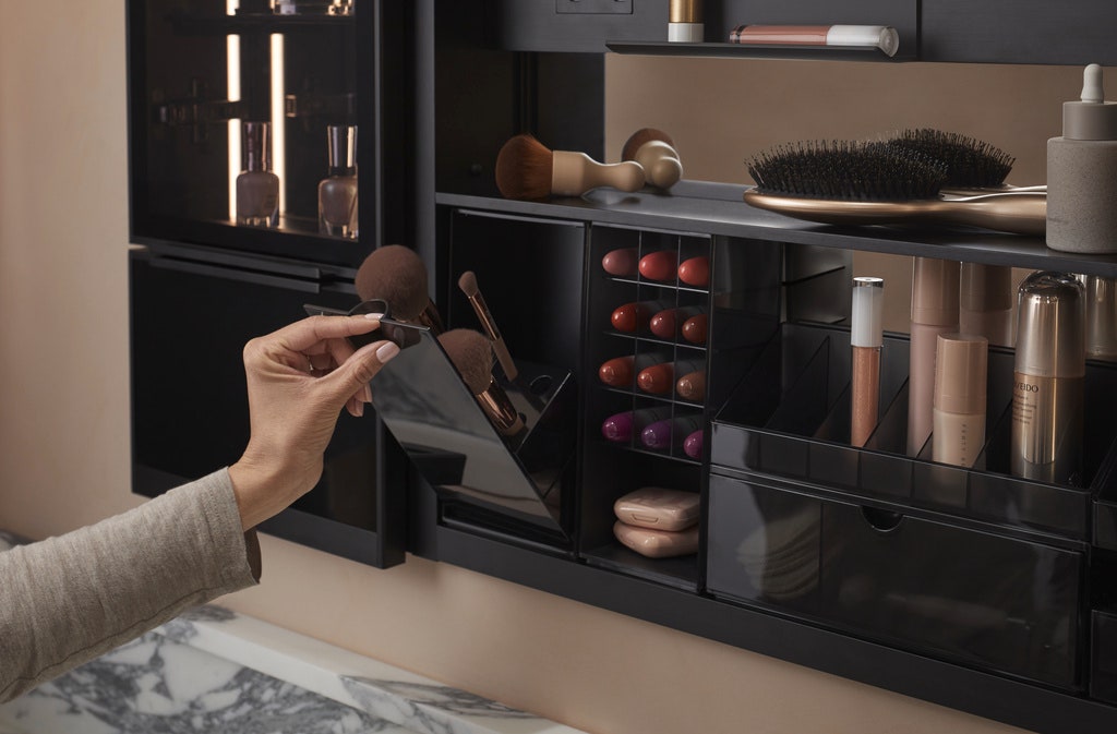 Image may contain Furniture Person and Cosmetics
