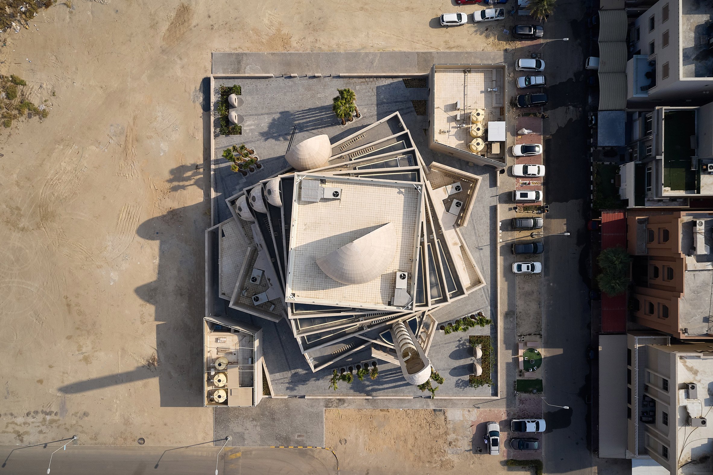 The mosque's plan is informed by the Islamic Star