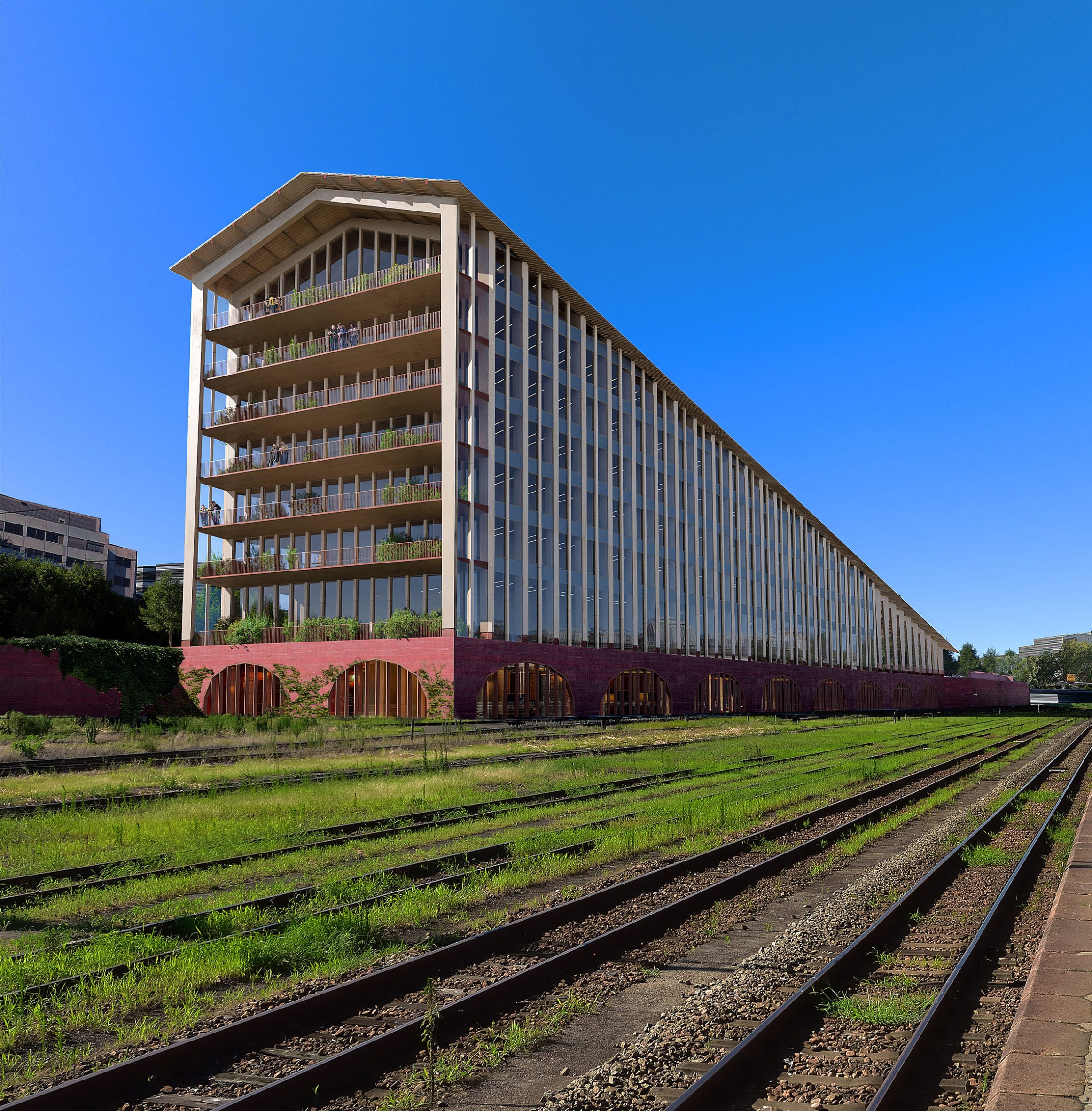 Marengo Multimodal Transport Hub in Toulouse by BIG and A+ Architecture