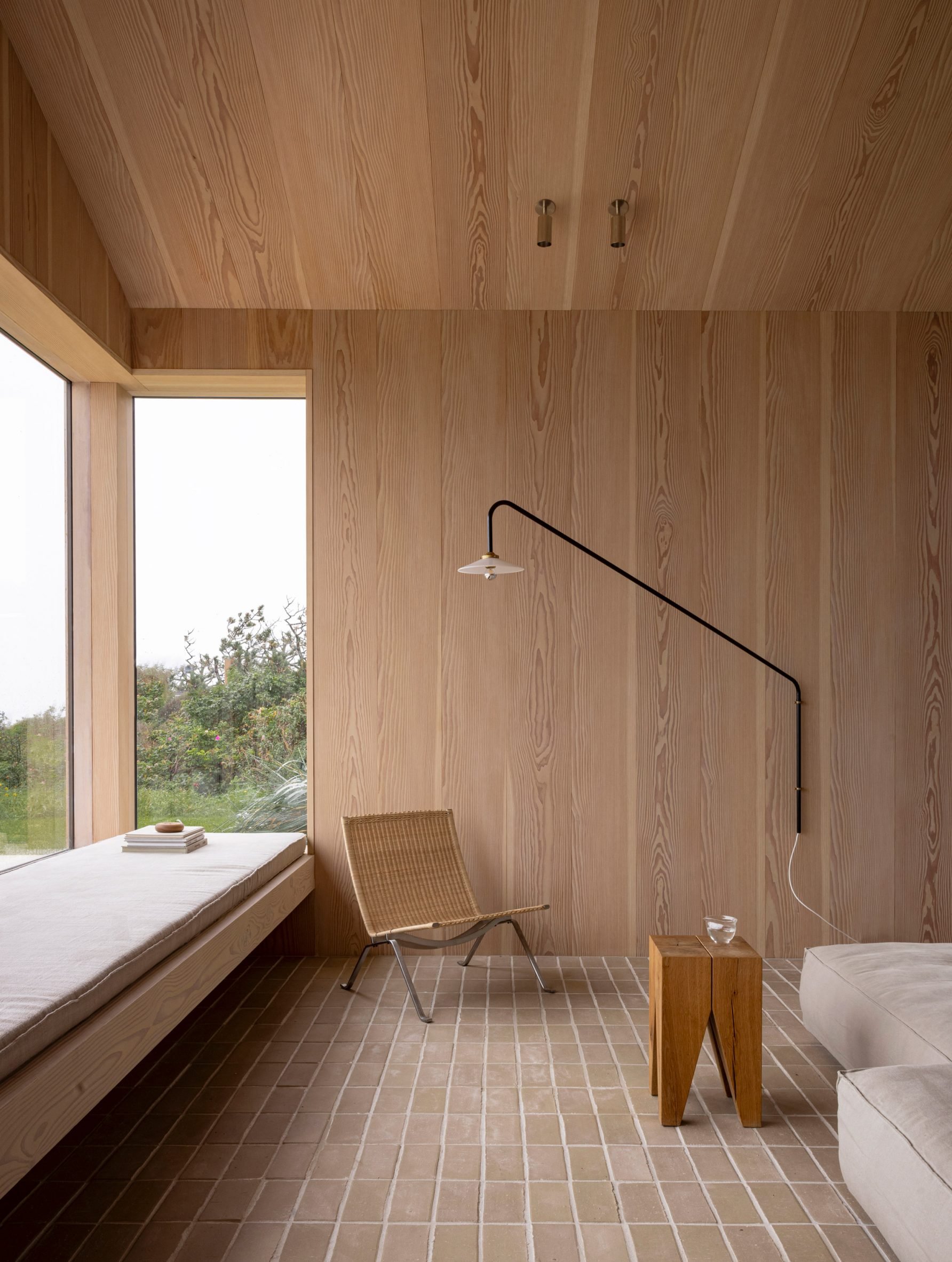 Wood panelling in Heatherhill Beach House