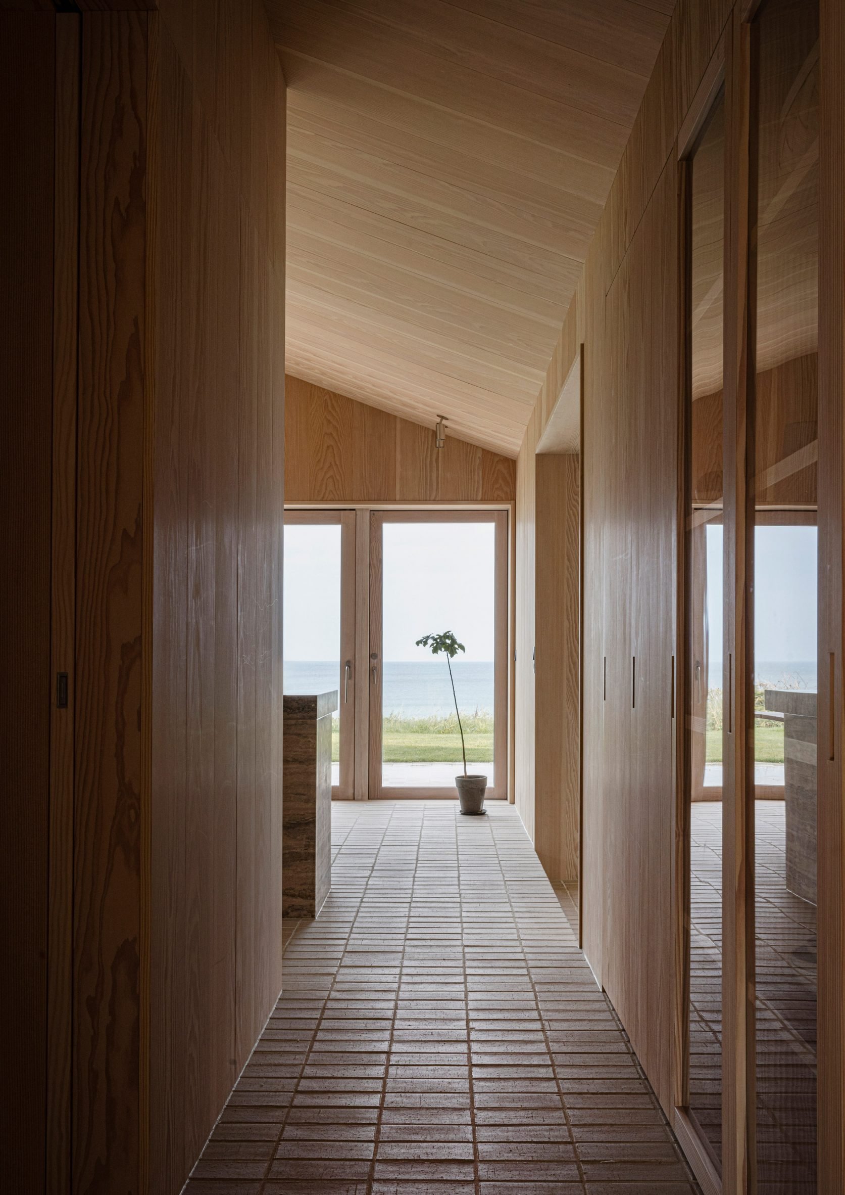 Beach view inside Heatherhill Beach House