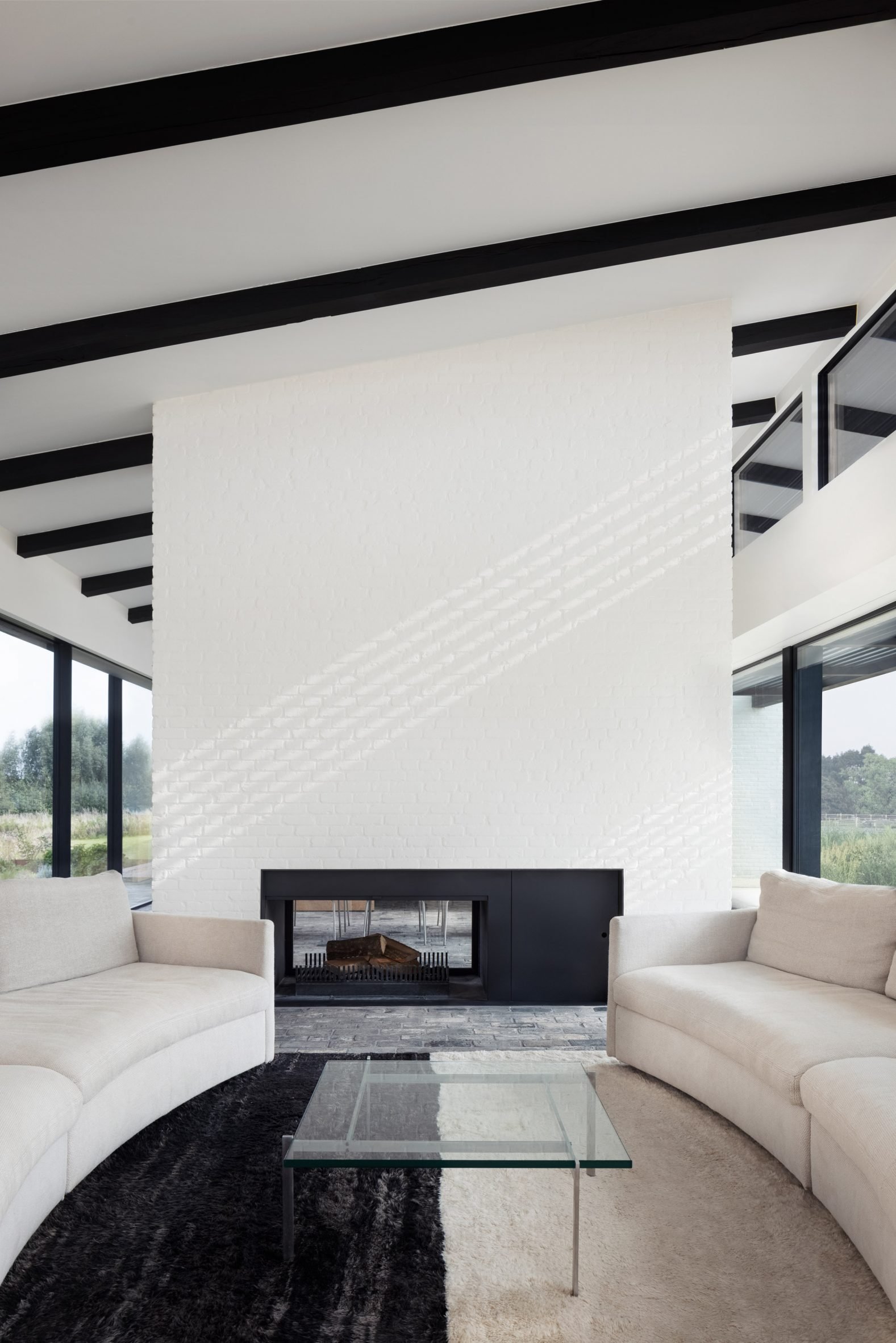 Living area within mid-century modern home by Stef Claes