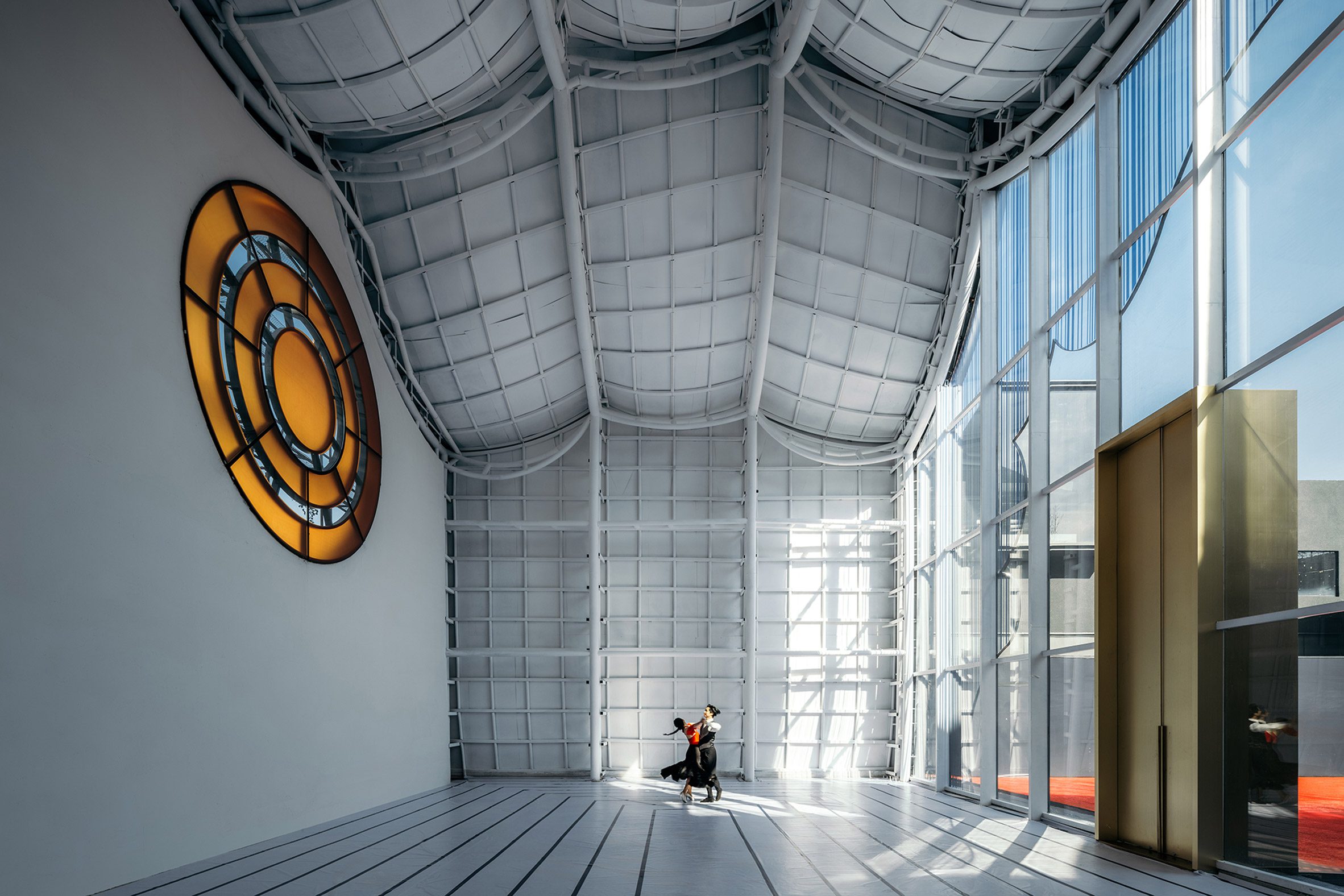 Interior view of cultural space by Wutopia Lab