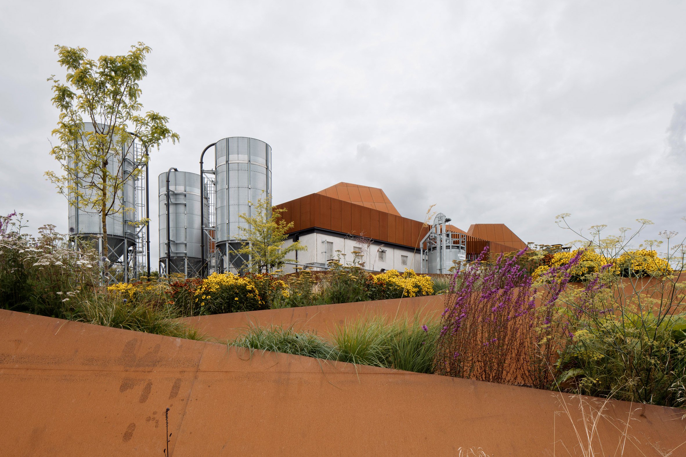 Corten steel exterior of ODOS Architects' Church Oak Distillery in Ireland