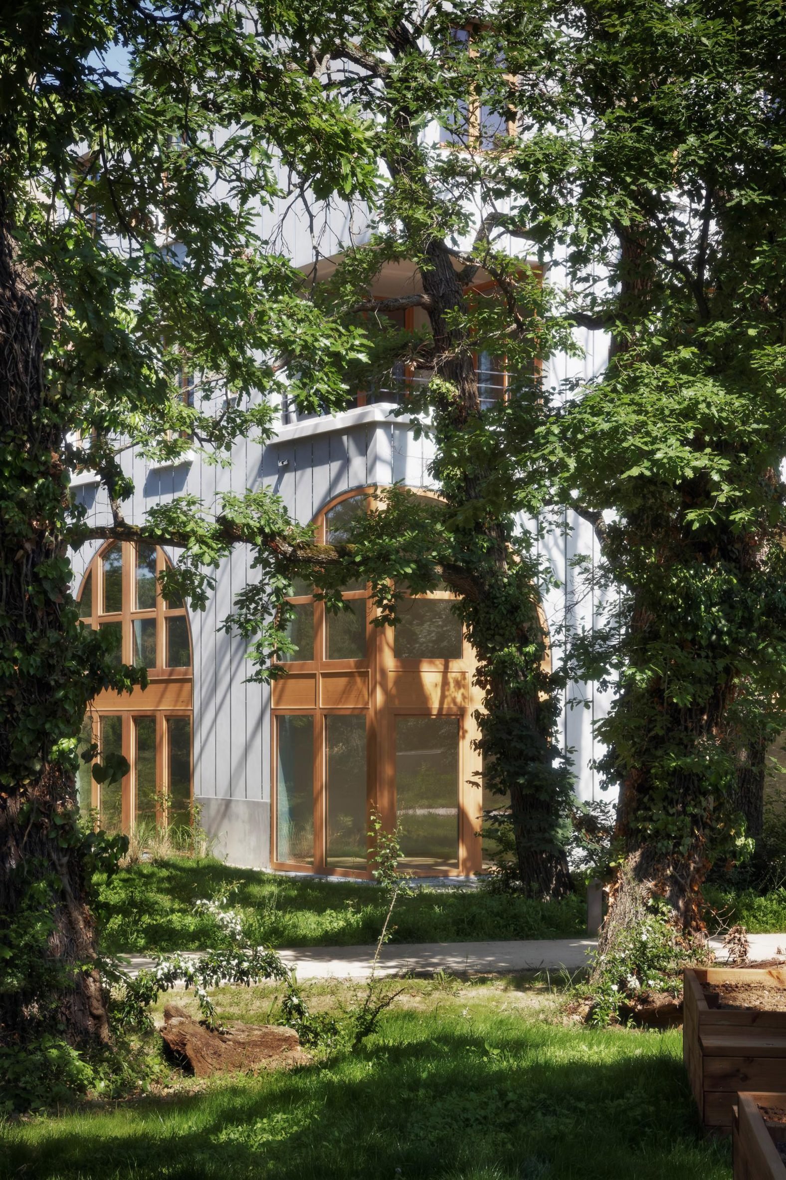 Exterior of Parc Princesse social housing by SOA Architectes
