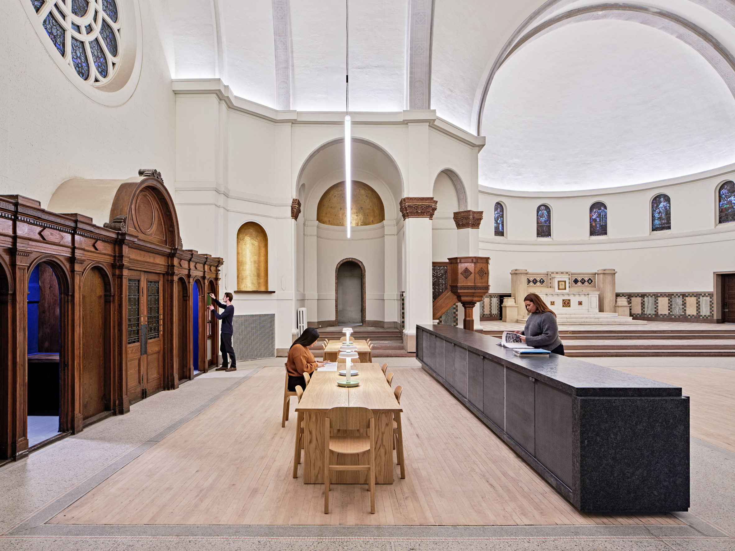 Interior of church gallery