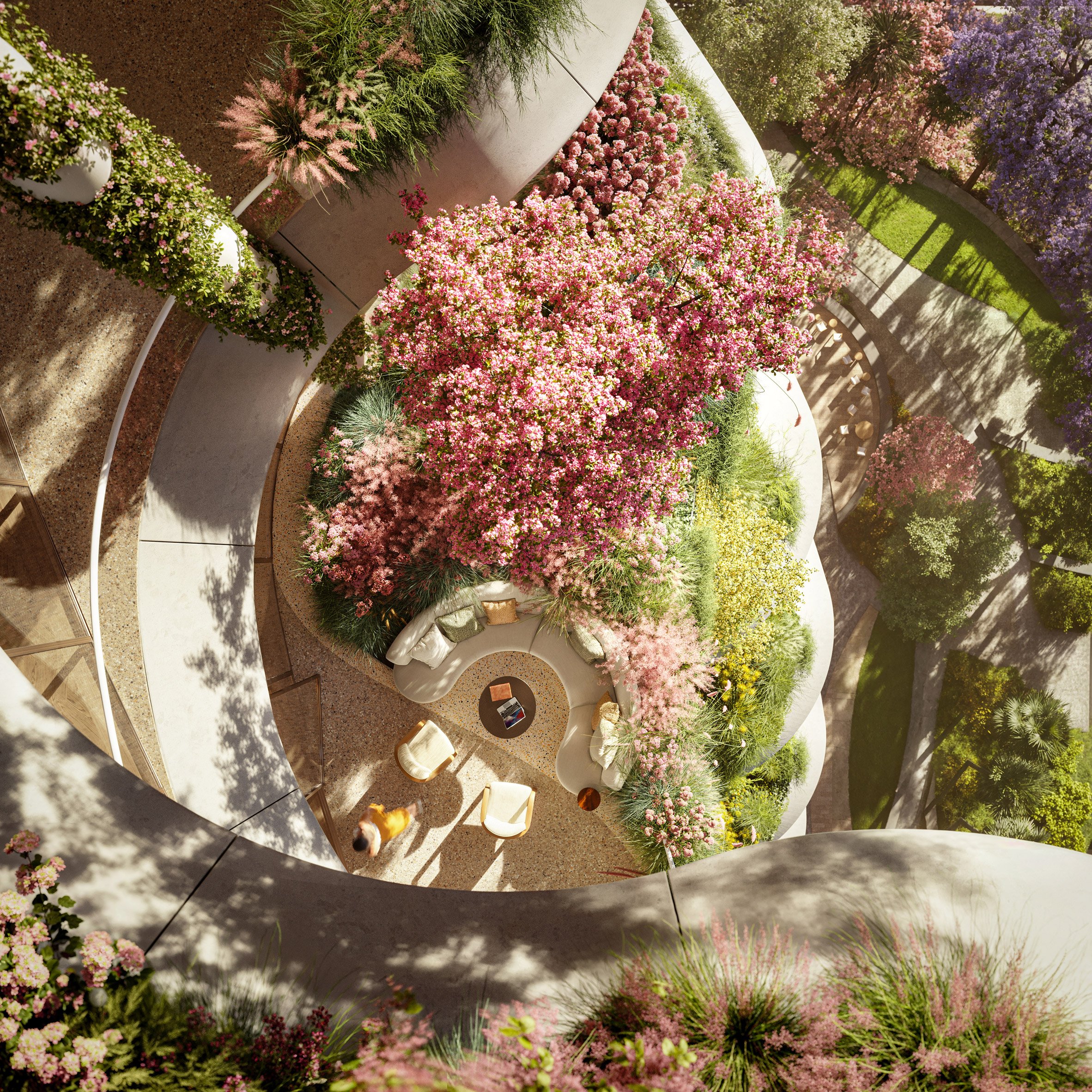 Curving terraces