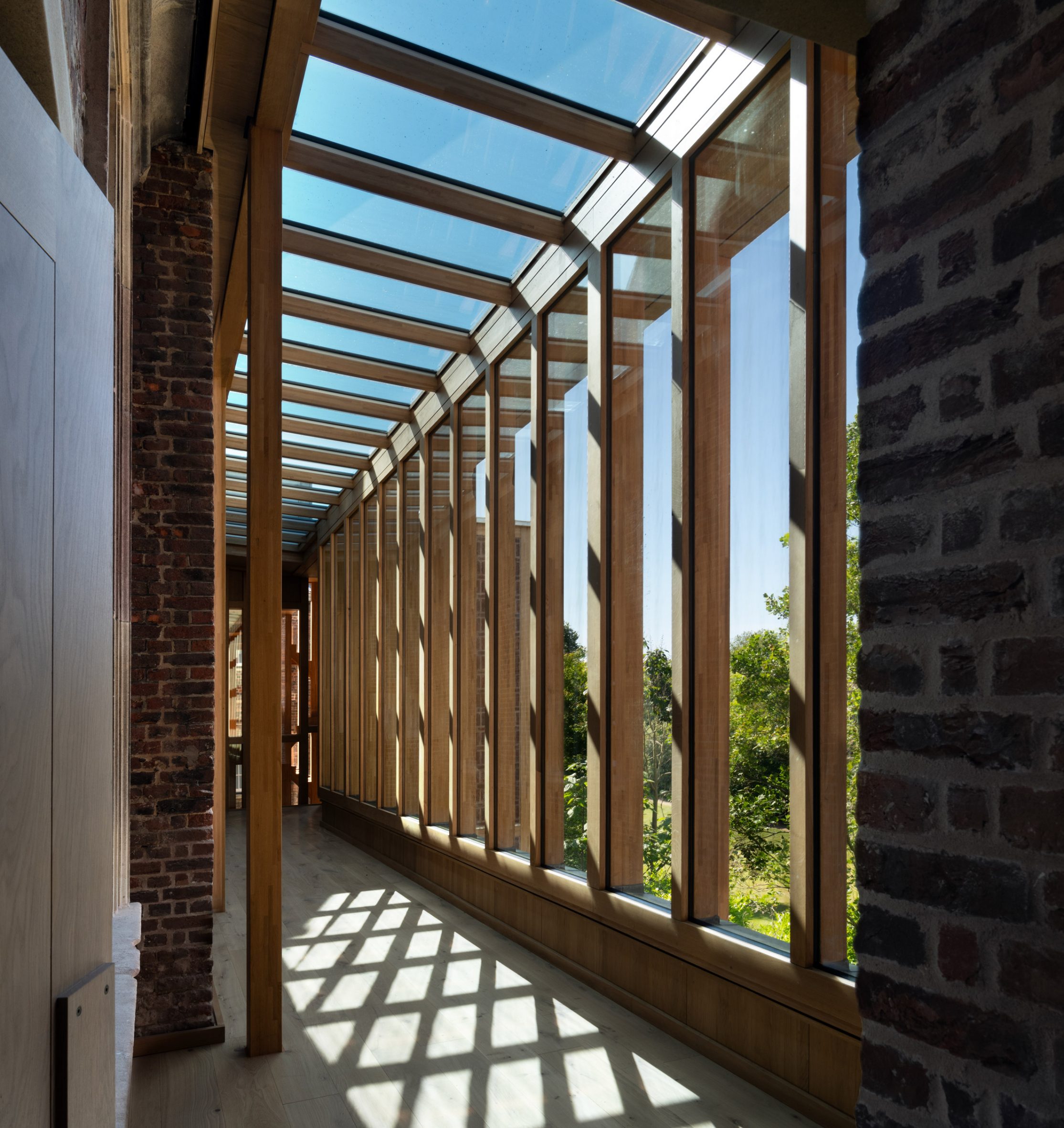 The Glazed Gallery within Clare College Old Court in Cambridge