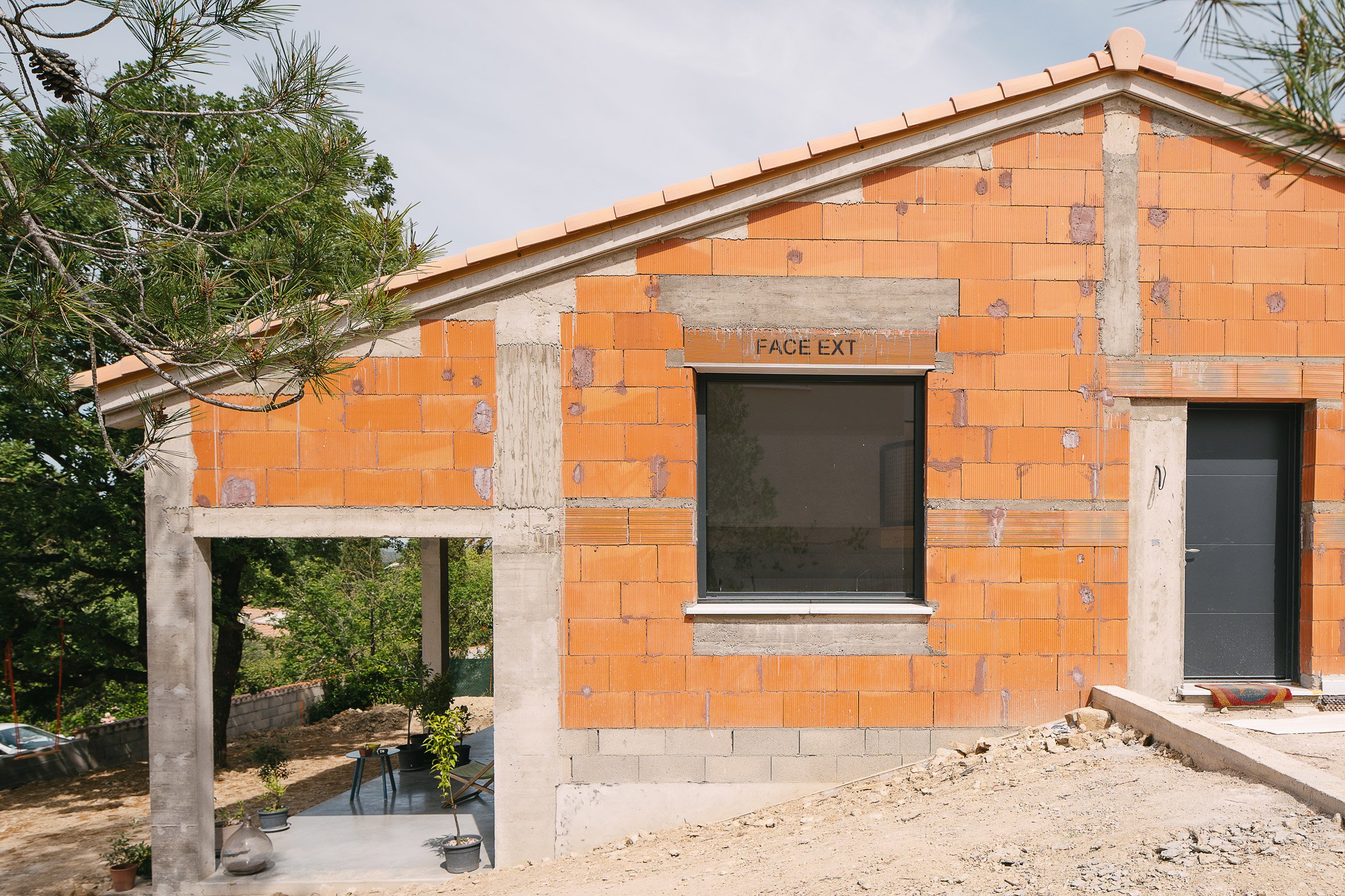 Exterior of a suburban home in southern France