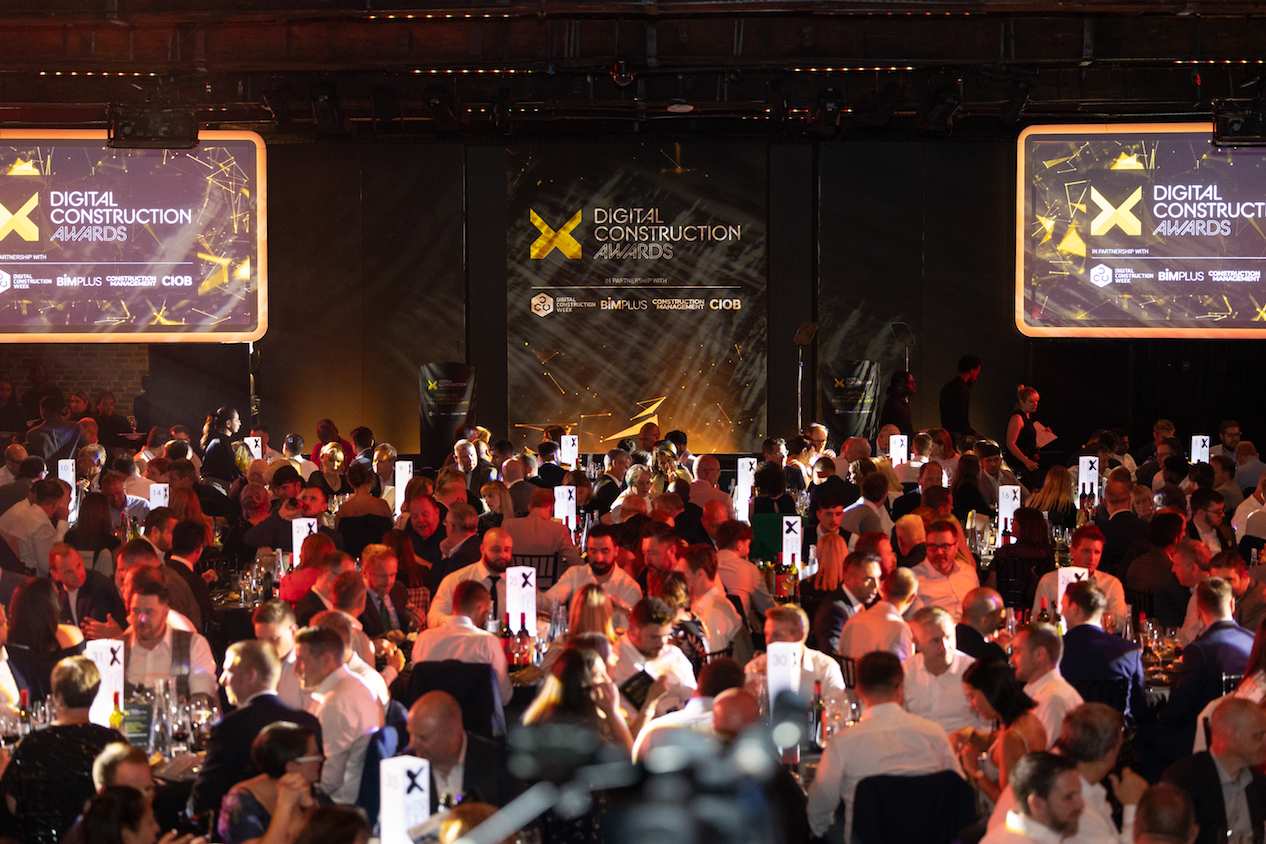 Photo of tables at the Digital Construction Awards 2023