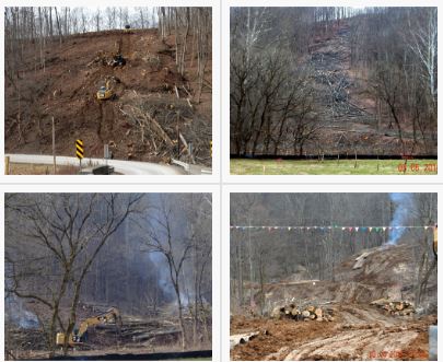 Clear the Area along pipeline route