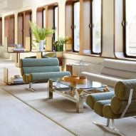Interior of 1970s-style office