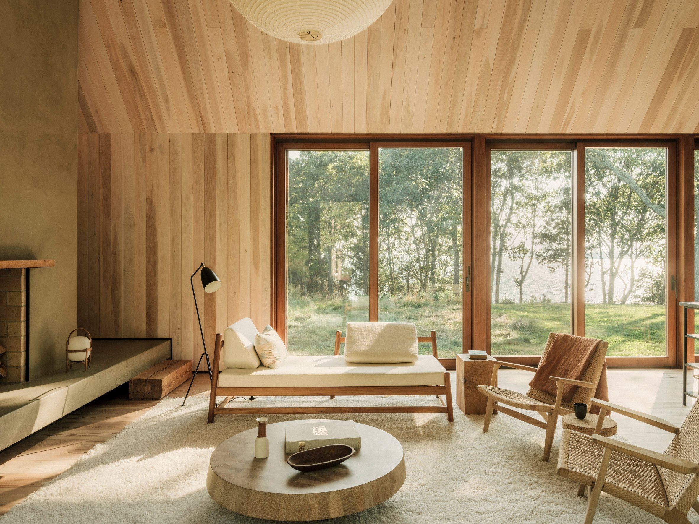 Neutral interior of North Fork Residence