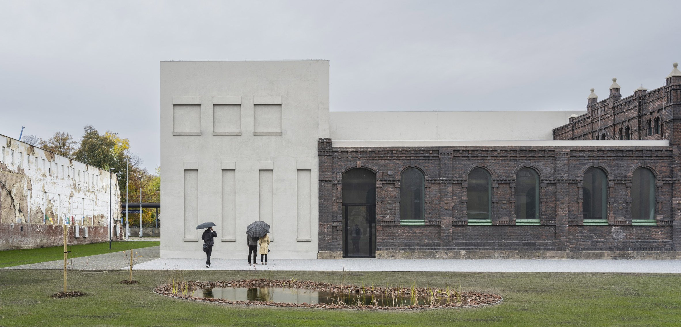 Concrete extension to a former slaughterhouse in the Czech Republic