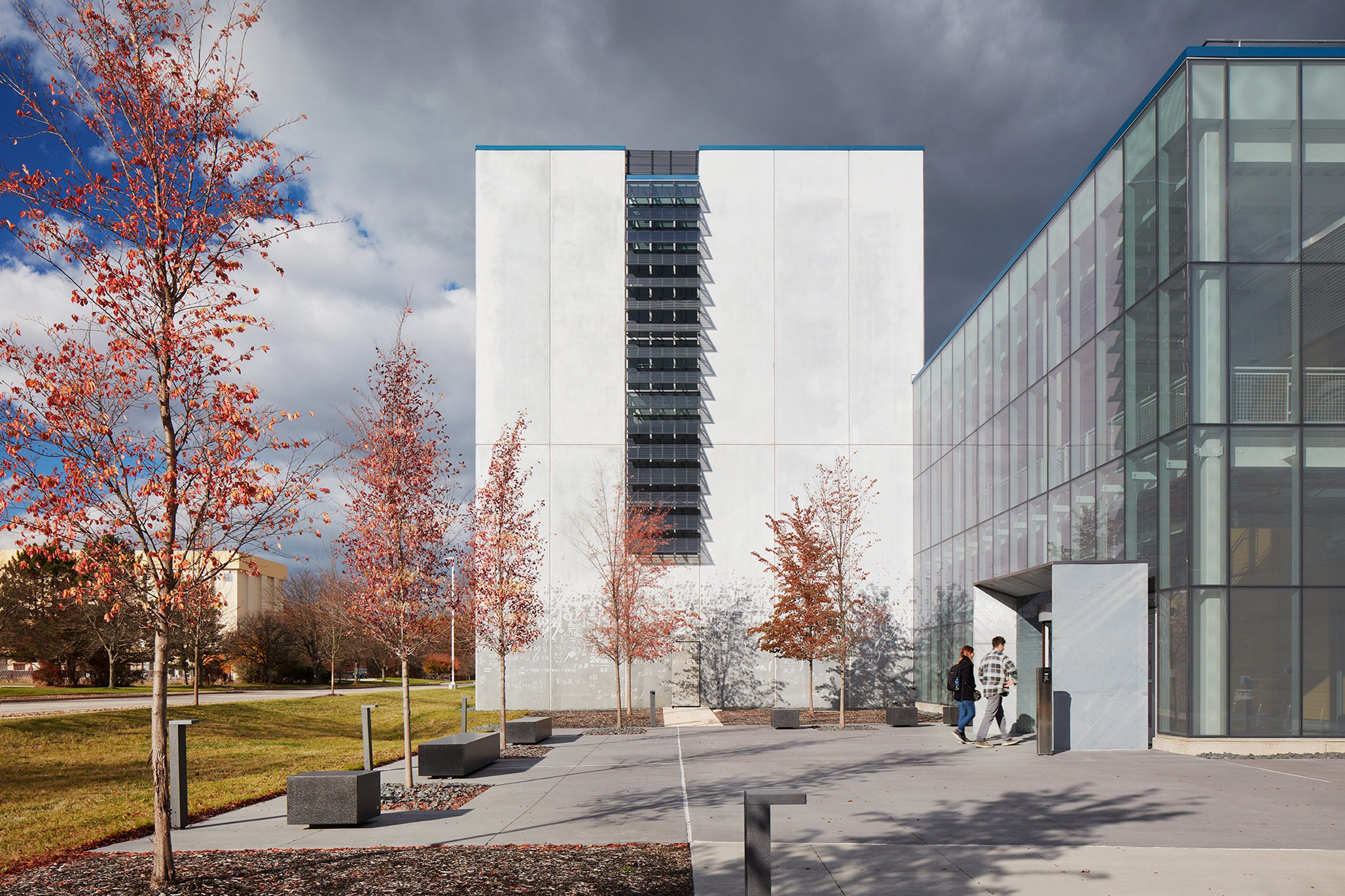 Concrete precast tower on aerospace research facility