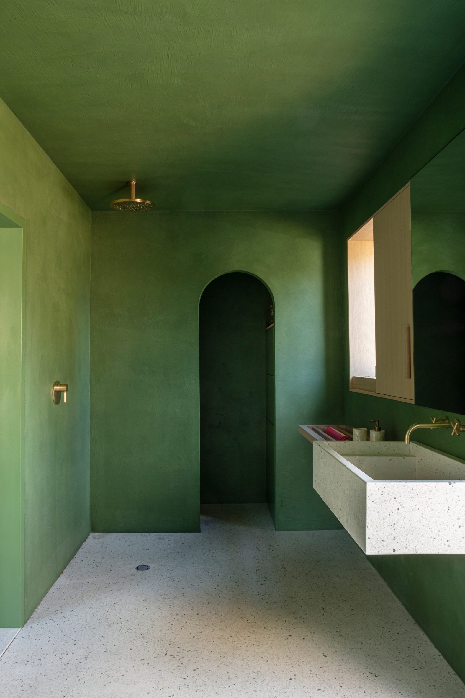 Green bathroom