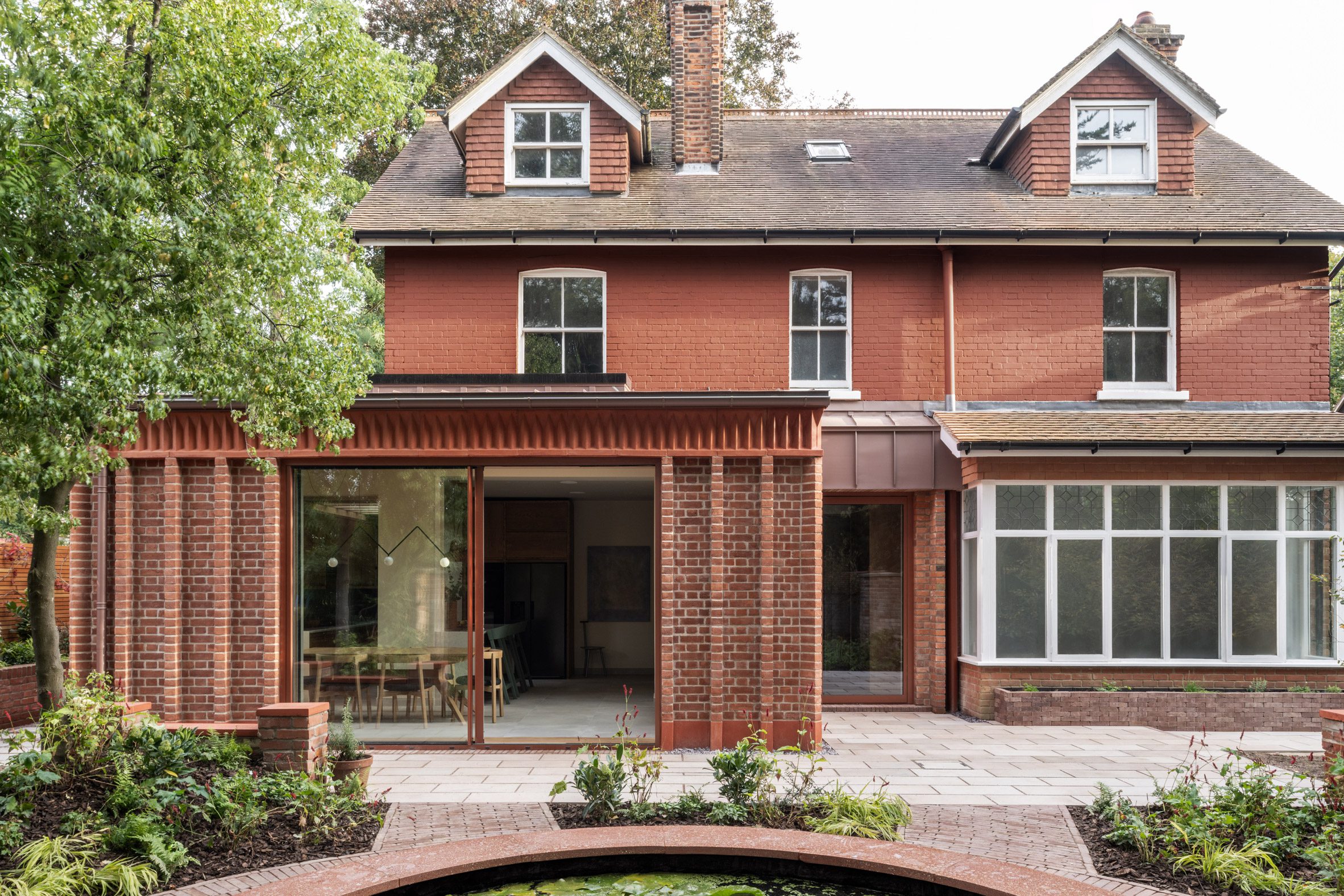 Exterior of Cast Corbel House by Grafted