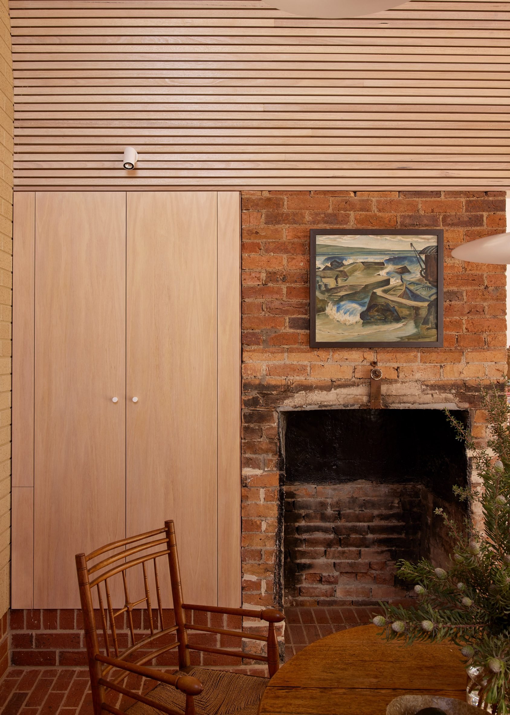 Dining space within Harriet's House in Tasmania