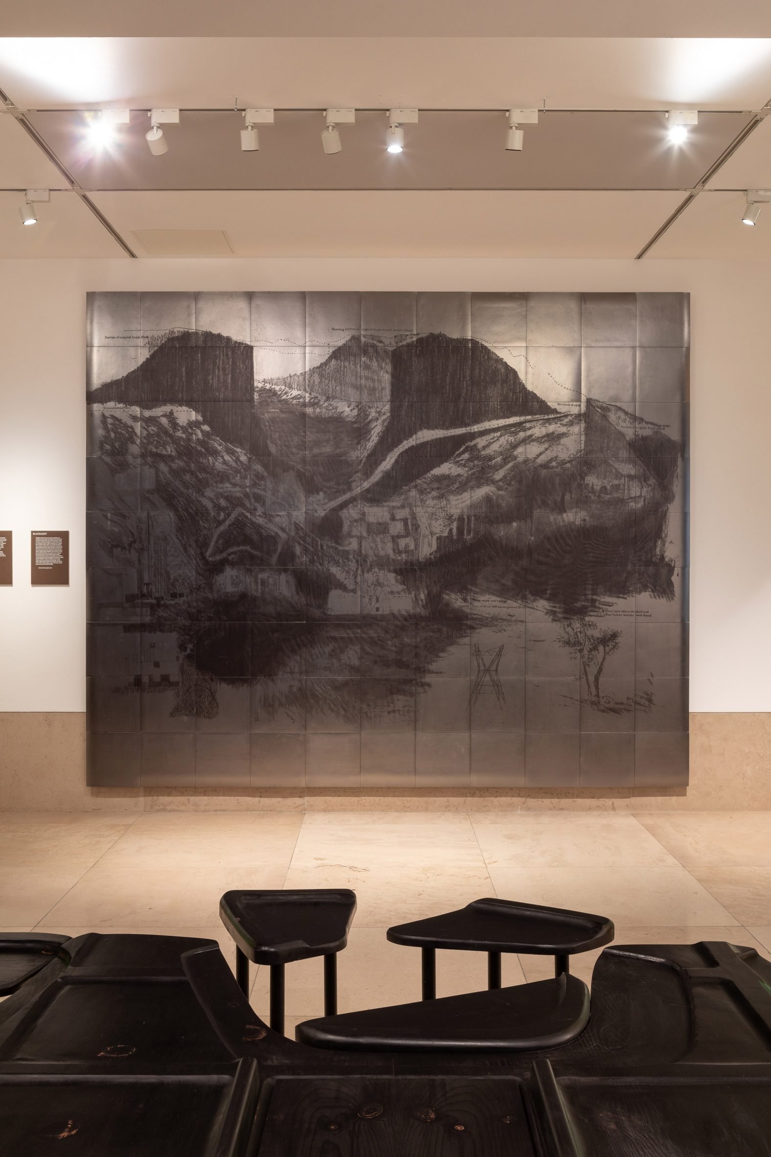 Graphite mural by Thandi Loewenson