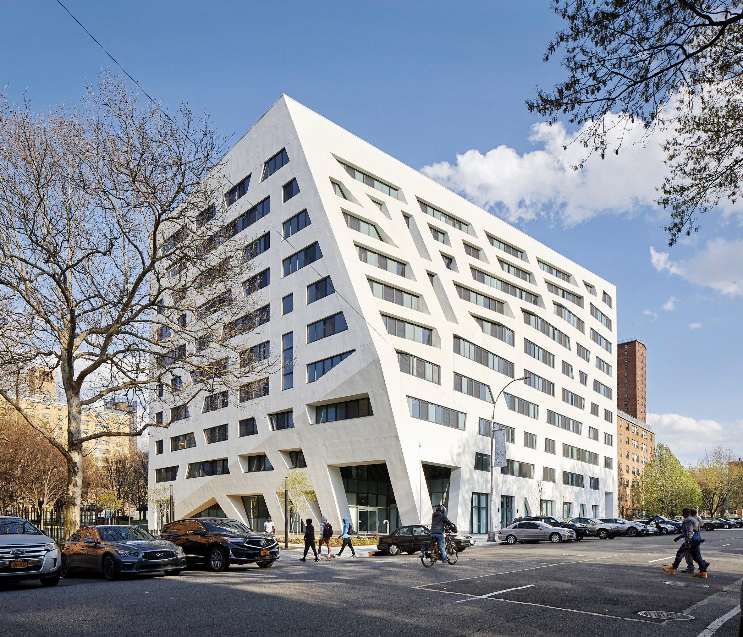 The Atrium at Sumner Houses affordable housing block by Studio Libeskind