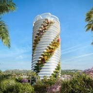 A building with plants on facade