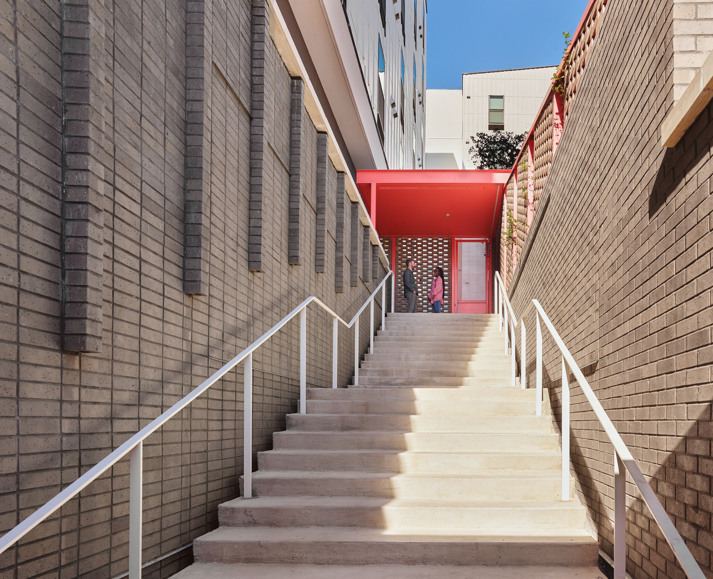 Brick staircase