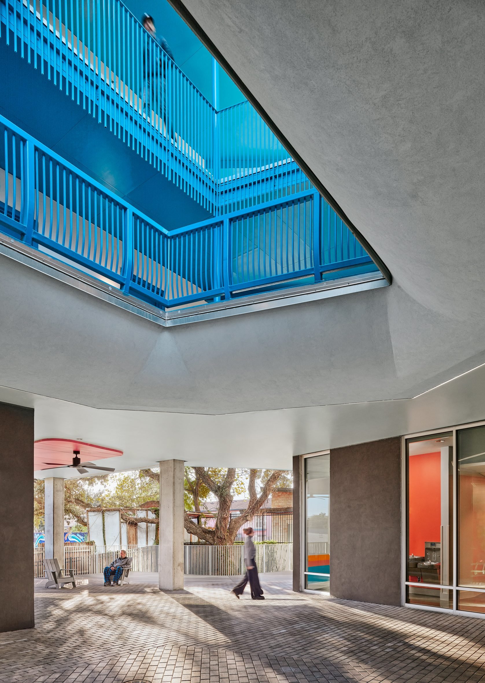 Entryway blue oculus