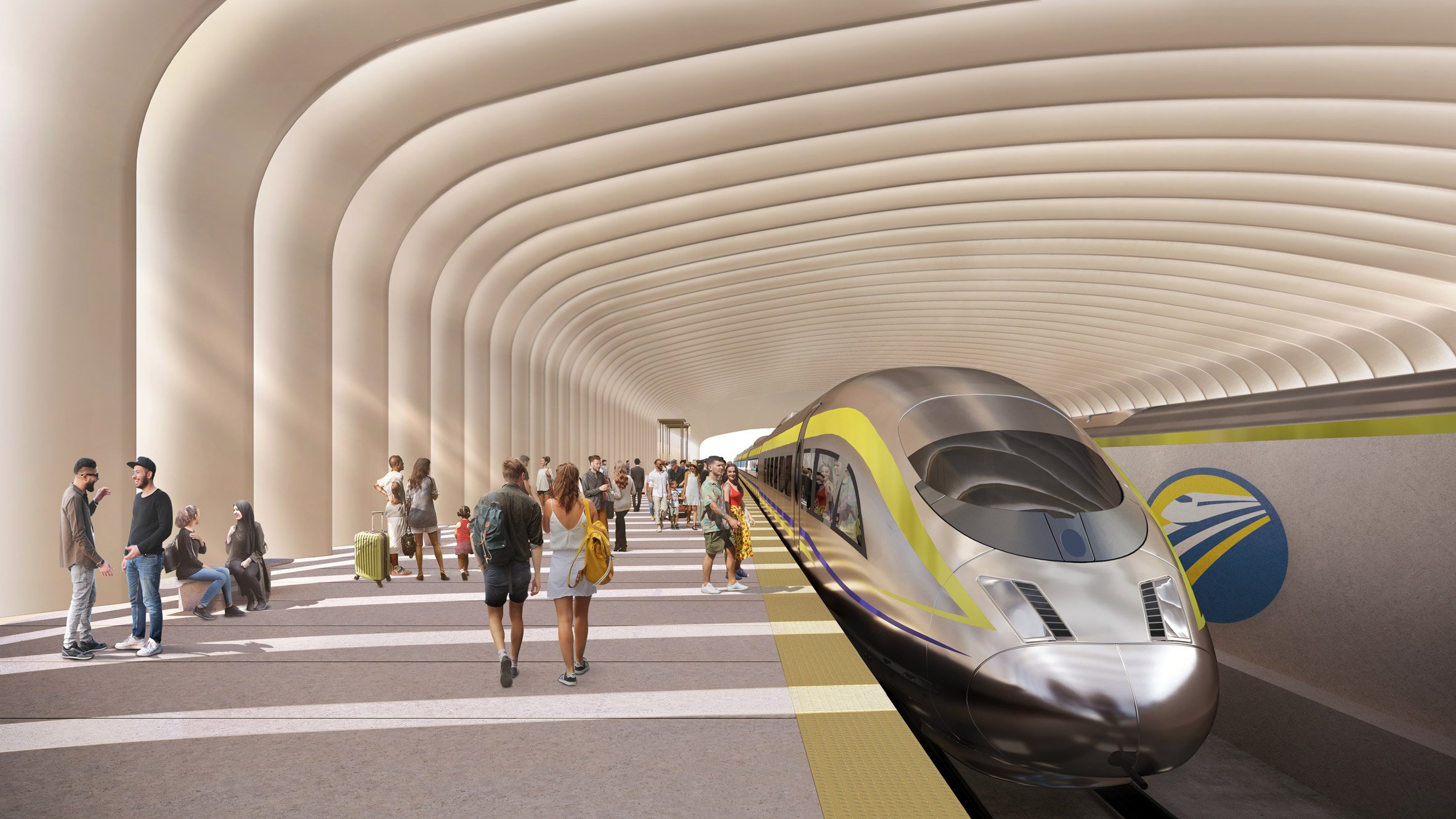 High speed rail station