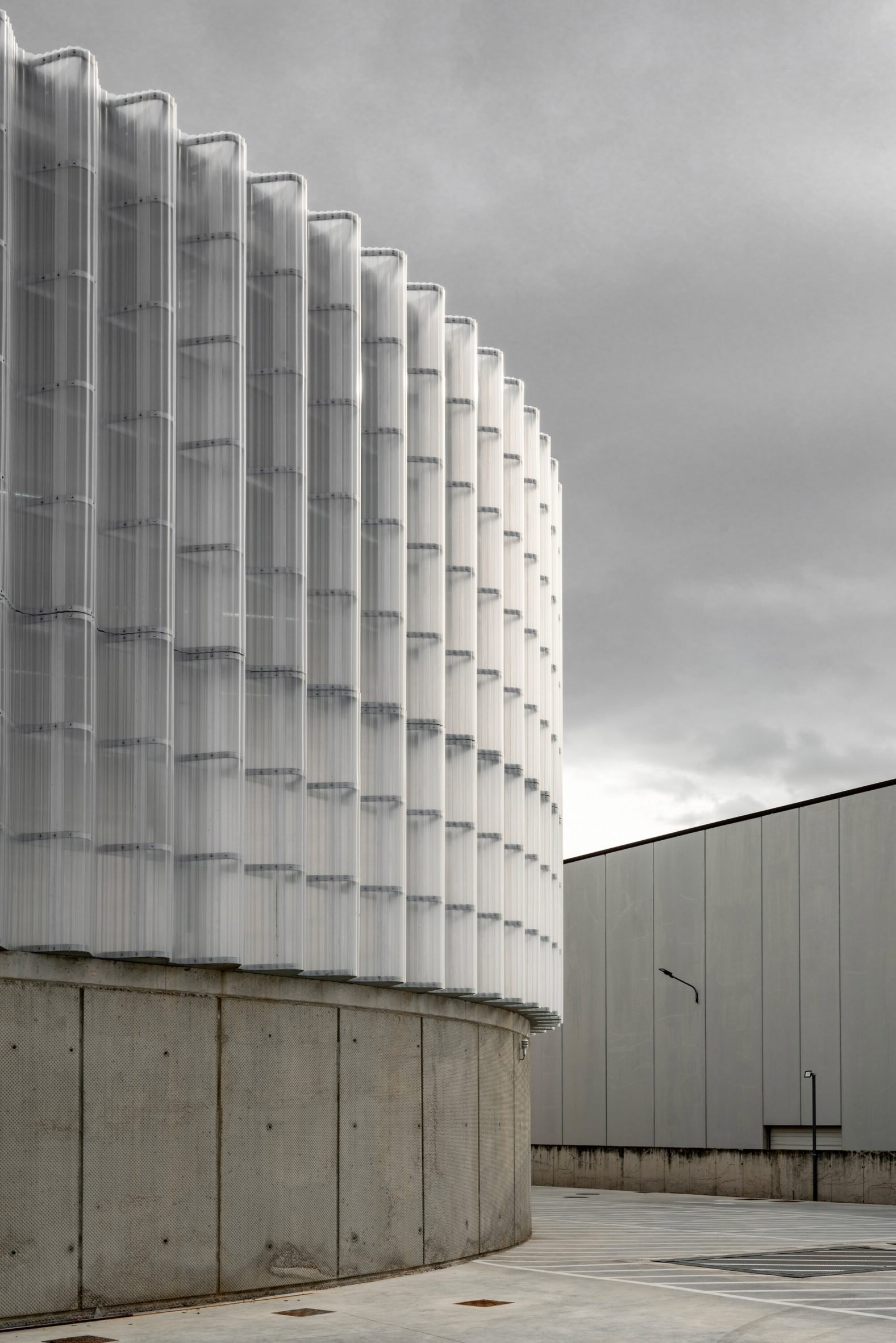 Concrete base of power station