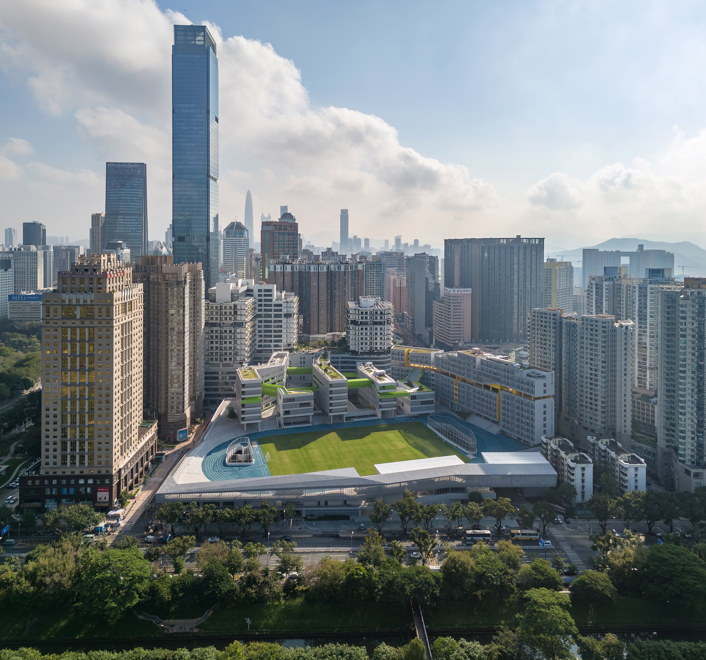 Futian High School Campus in Shanghai