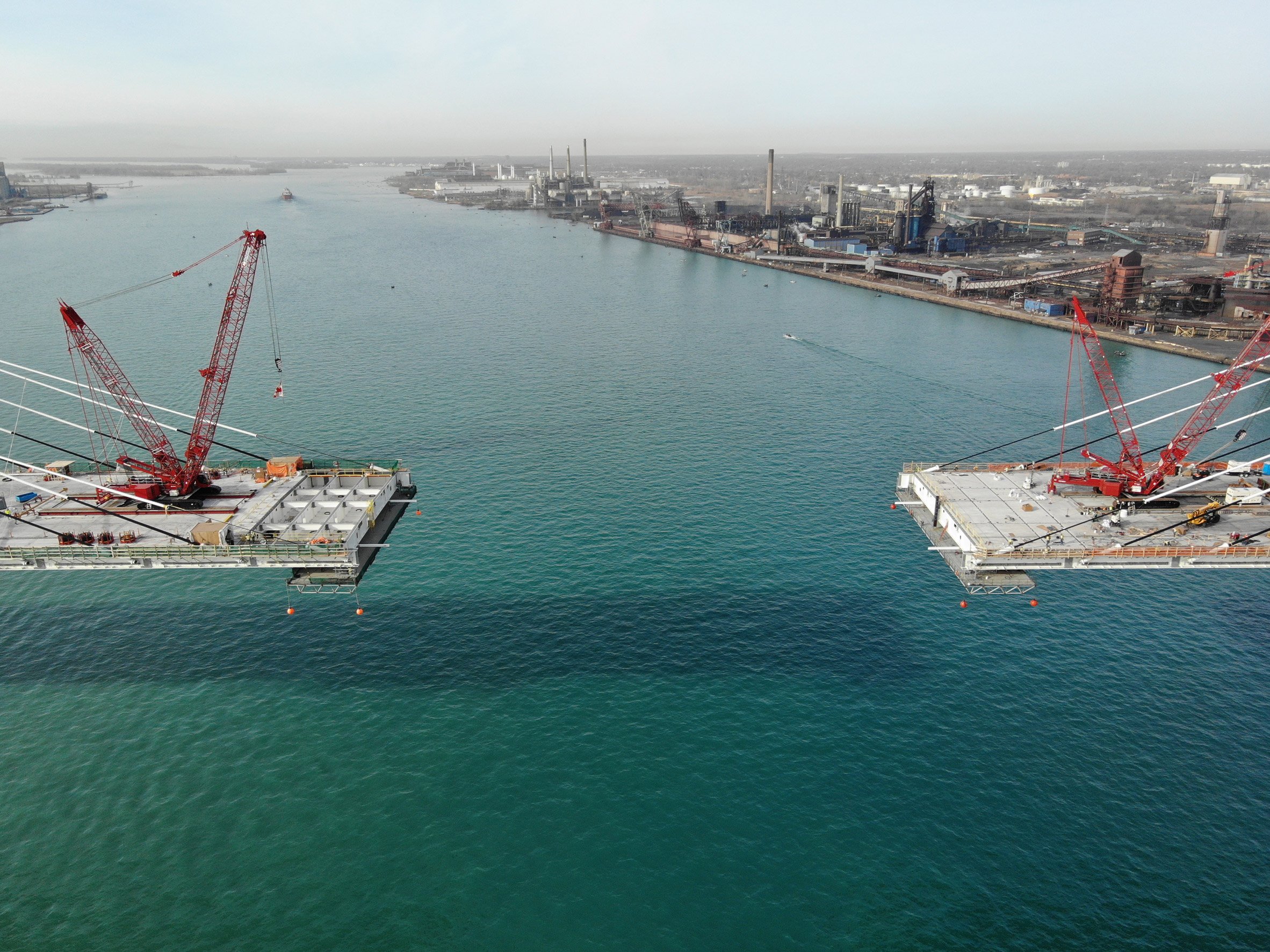 A bridge between Detroit and Canada