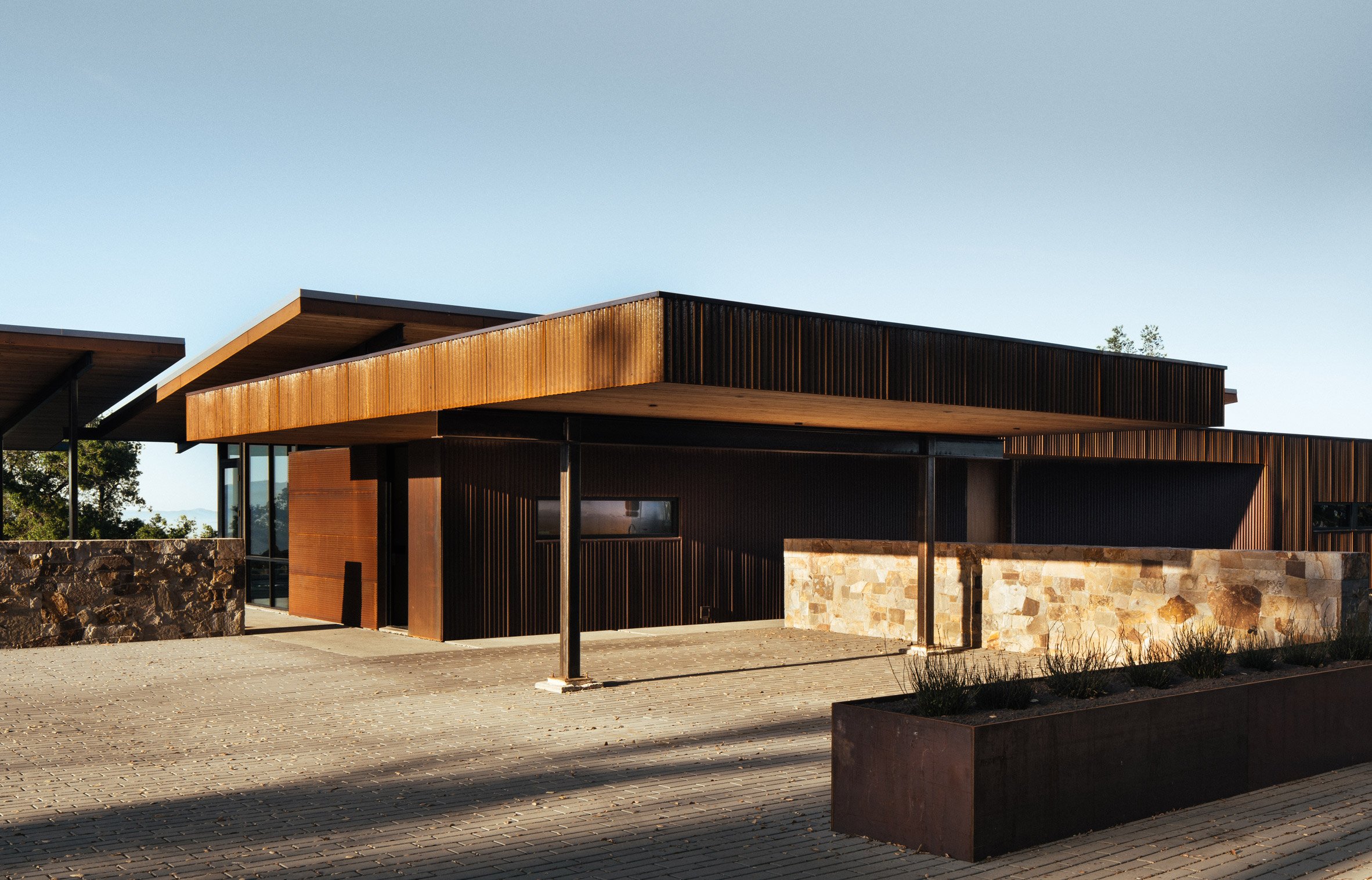 Weathering steel-clad home by Nielsen Schuh Architects